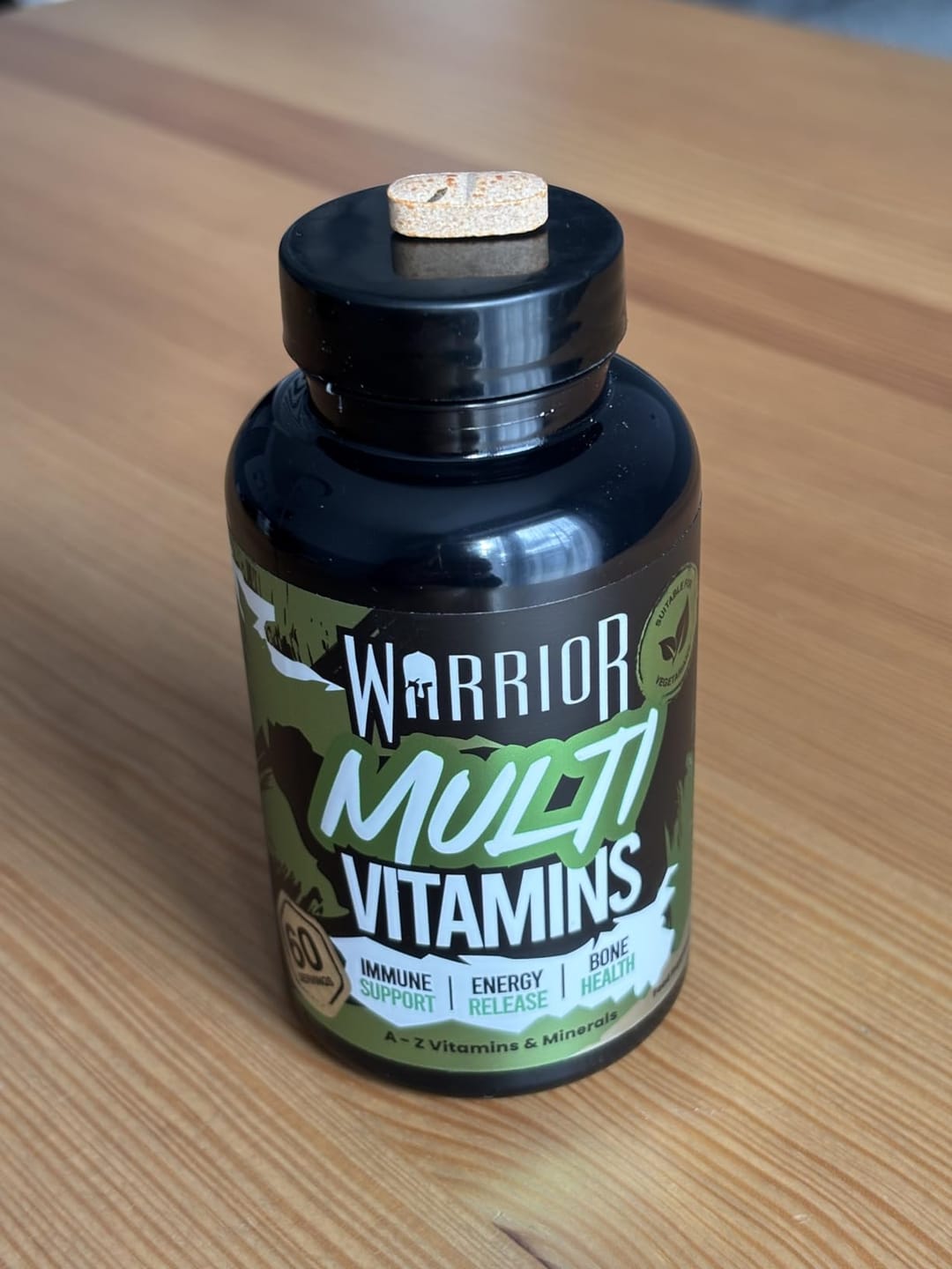 Customer photo review of Warrior Multi Vitamin - 60 Tablets (2 Month Supply)