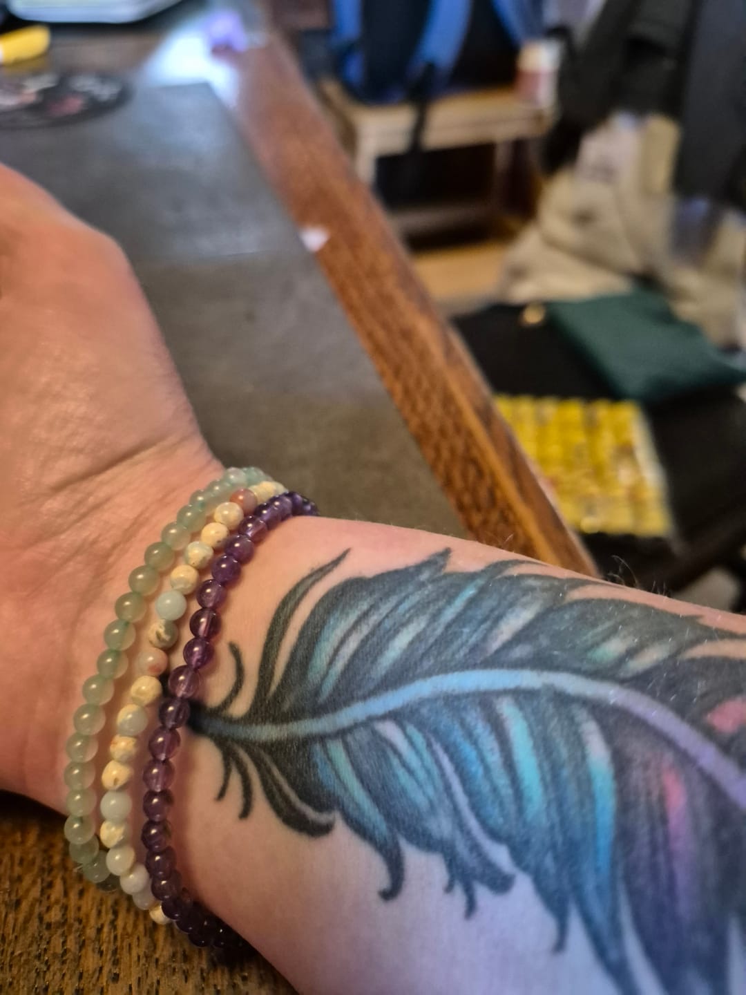 Customer photo review of Stability - Blue Imperial Jasper Crystal Bracelet