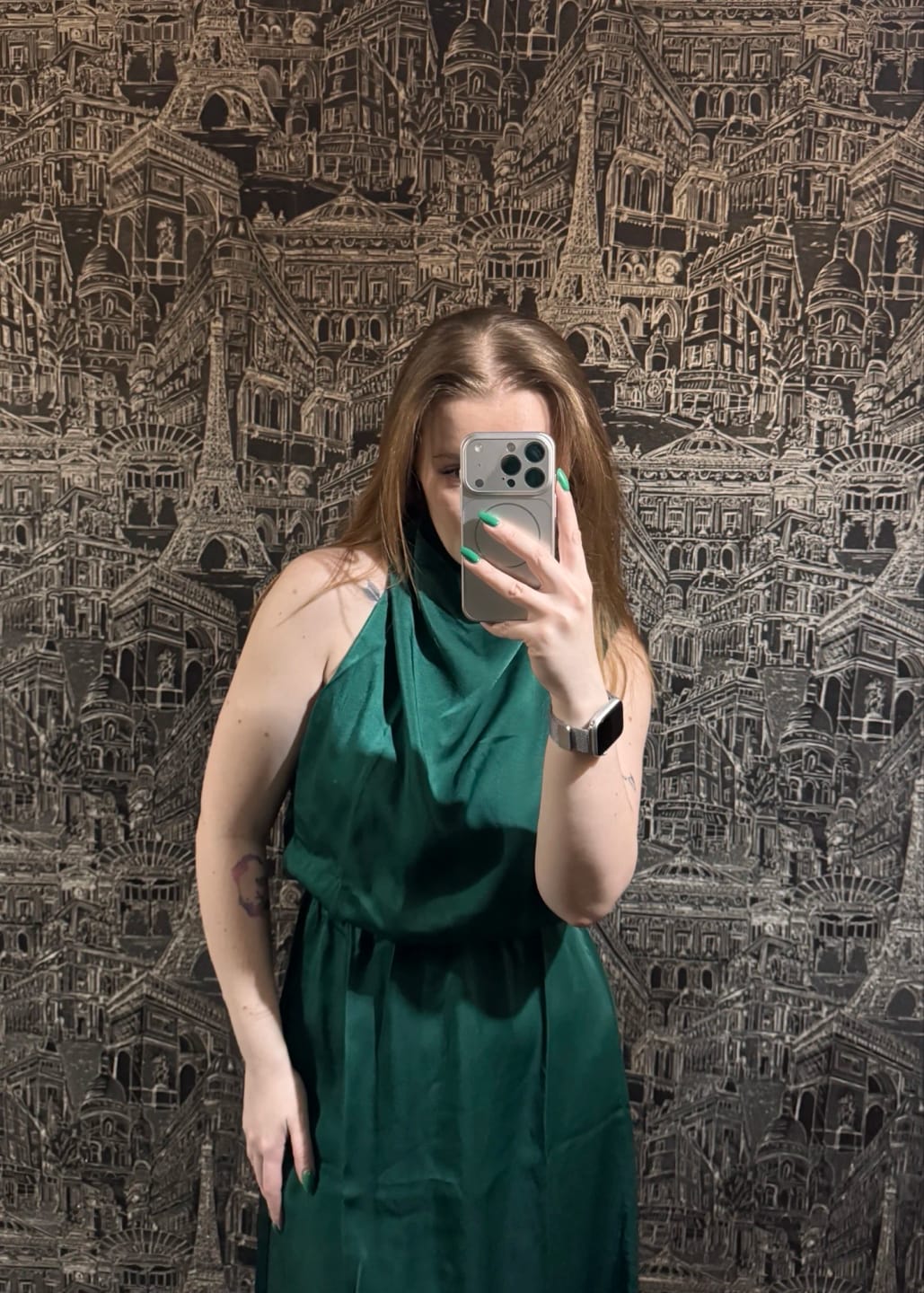 Customer photo review of Elegant Light Evening Dress