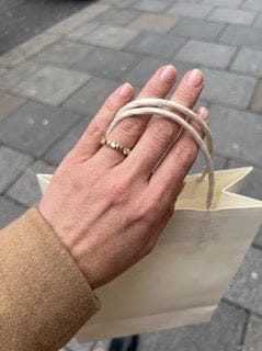Customer photo review of Mirene Moissanite Ring