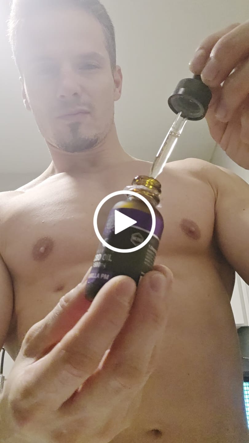 Customer video review of Night Time Tincture Vanilla Flavor 750/1500/3000Mg CBD 30/60ml