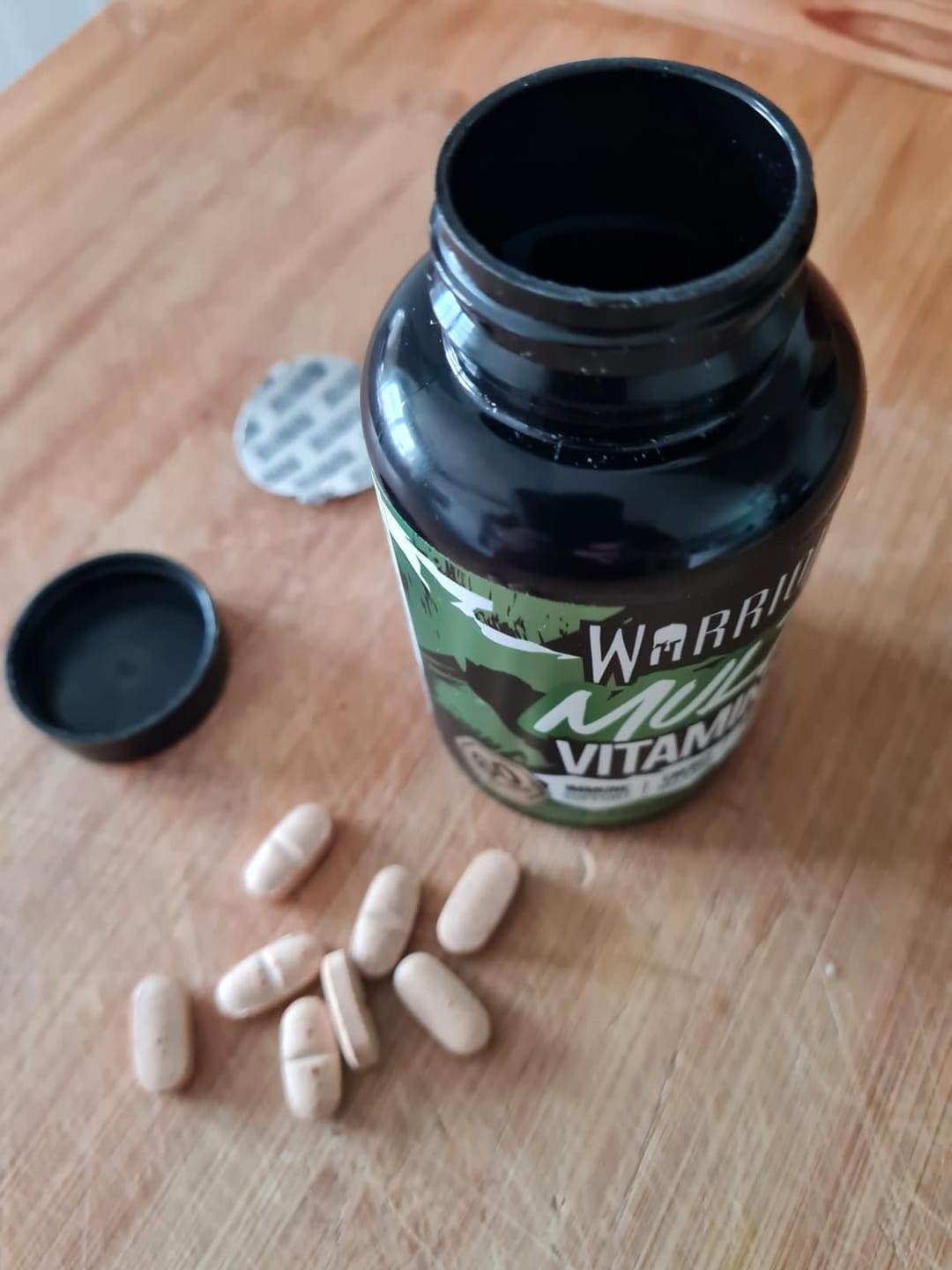 Customer photo review of Warrior Multi Vitamin - 60 Tablets (2 Month Supply)