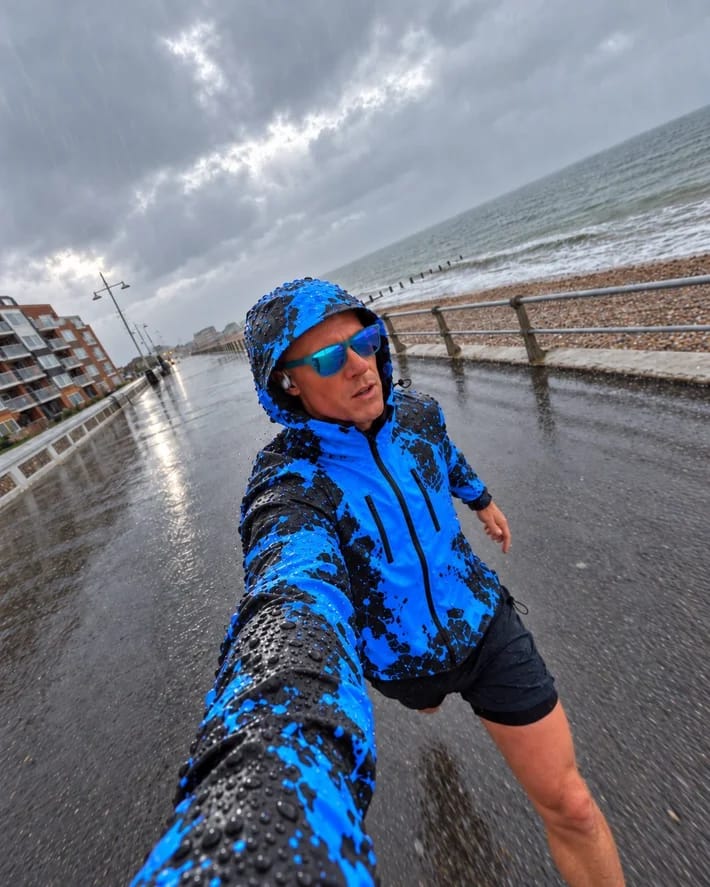 Customer photo review of Unisex Regenjacke, die im Regen die Farbe wechselt