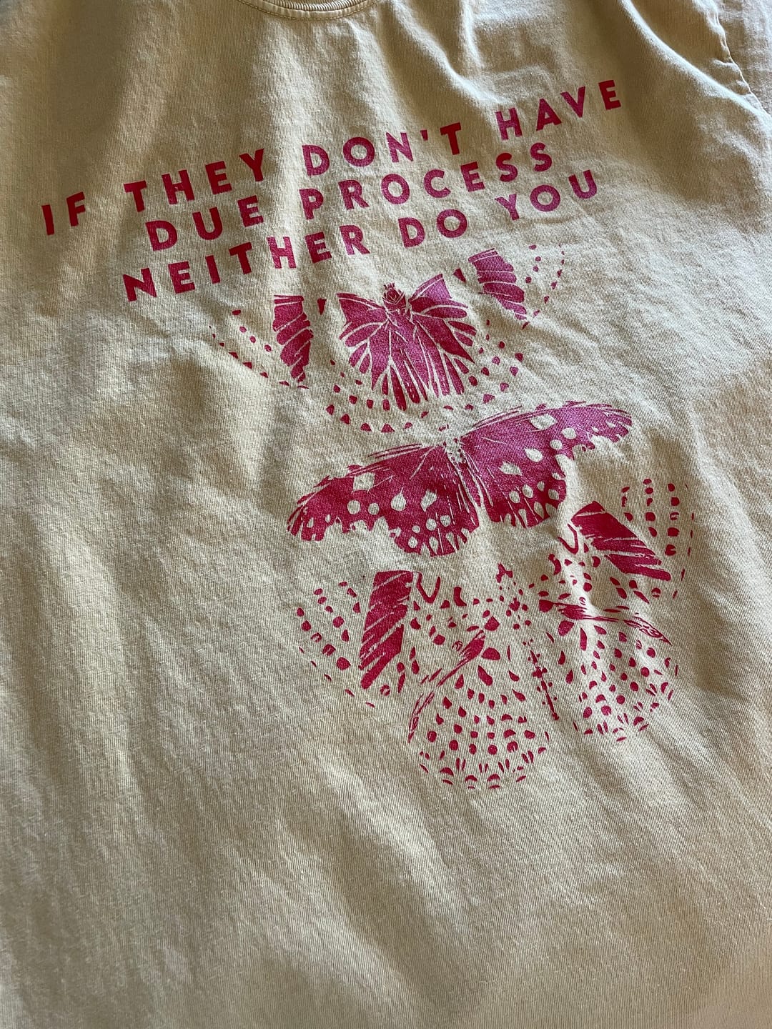 Customer photo review of If They Don't Have Due Process Neither Do You Tee