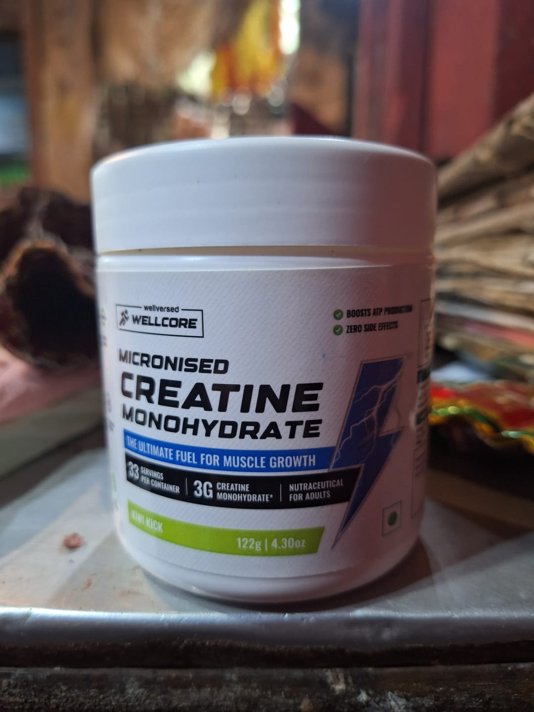 Customer photo review of Wellcore - Pure Micronised Creatine Monohydrate | Kiwi Kick (122g, 33 servings)