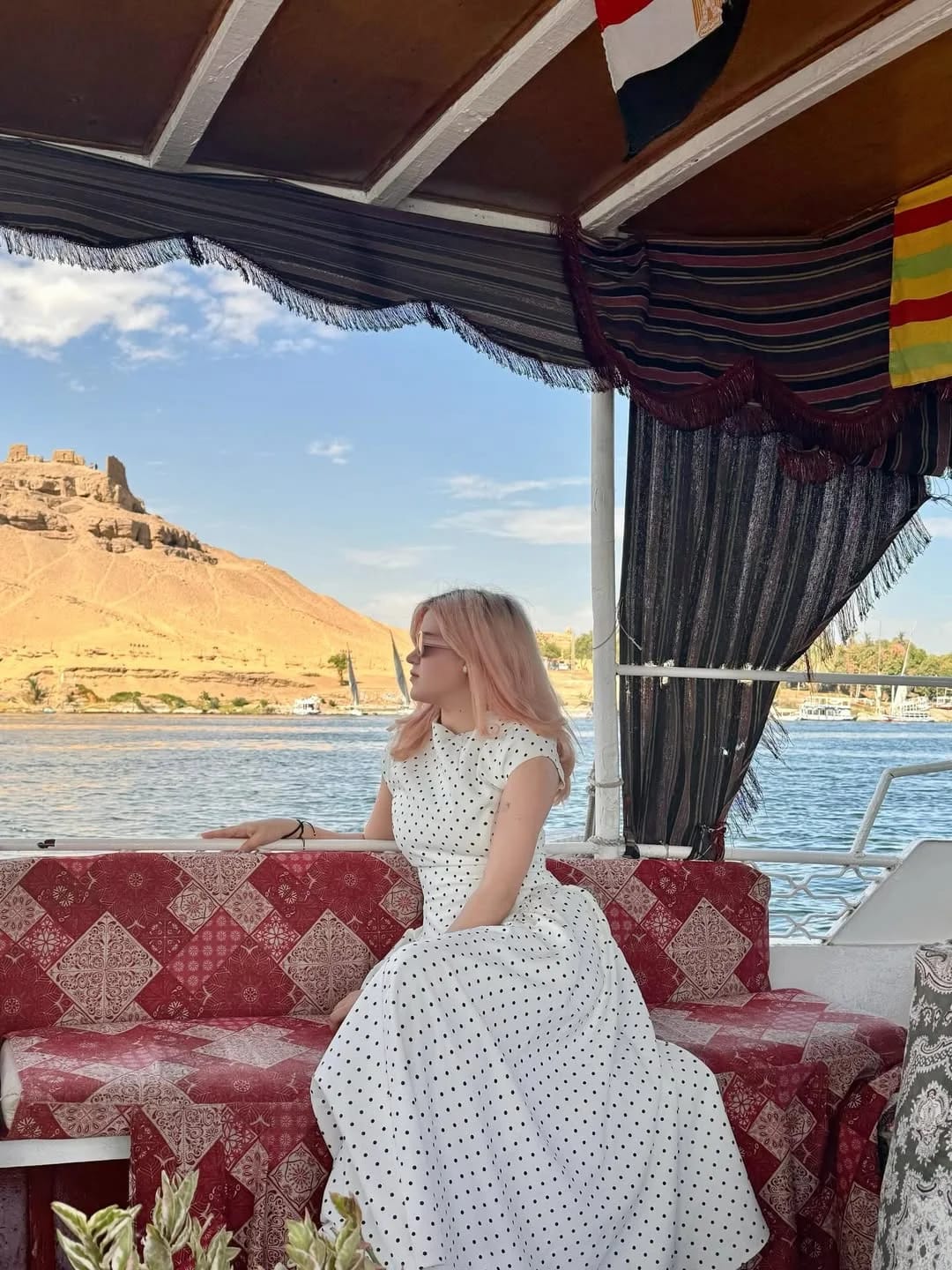 Customer photo review of Retro Polka Dot A-Line Short Sleeve Dress