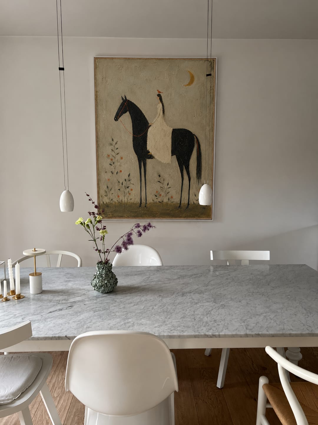 Customer photo review of Moonlit Rider Horse Wall Art