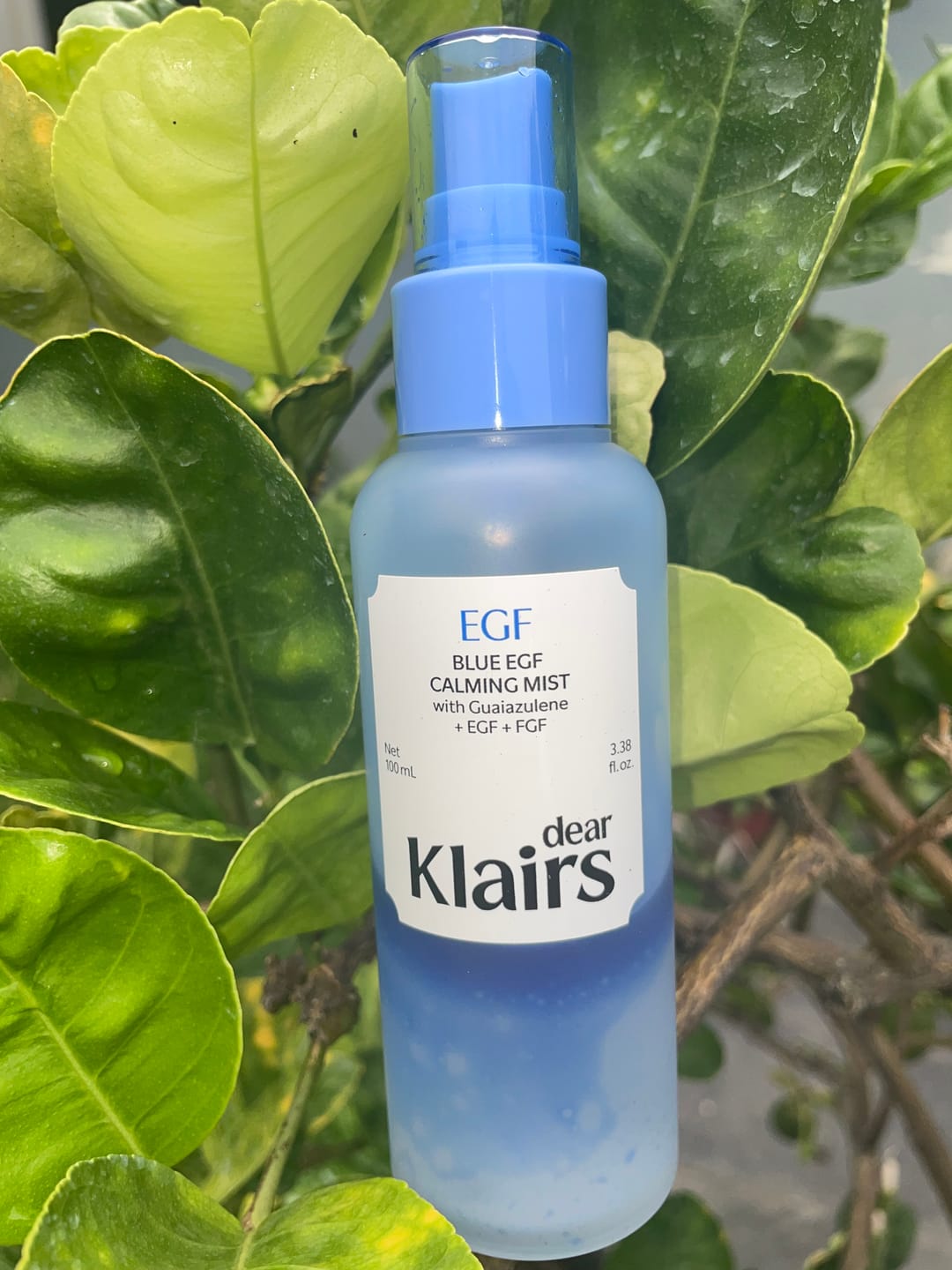 Customer photo review of Blue EGF Calming Mist