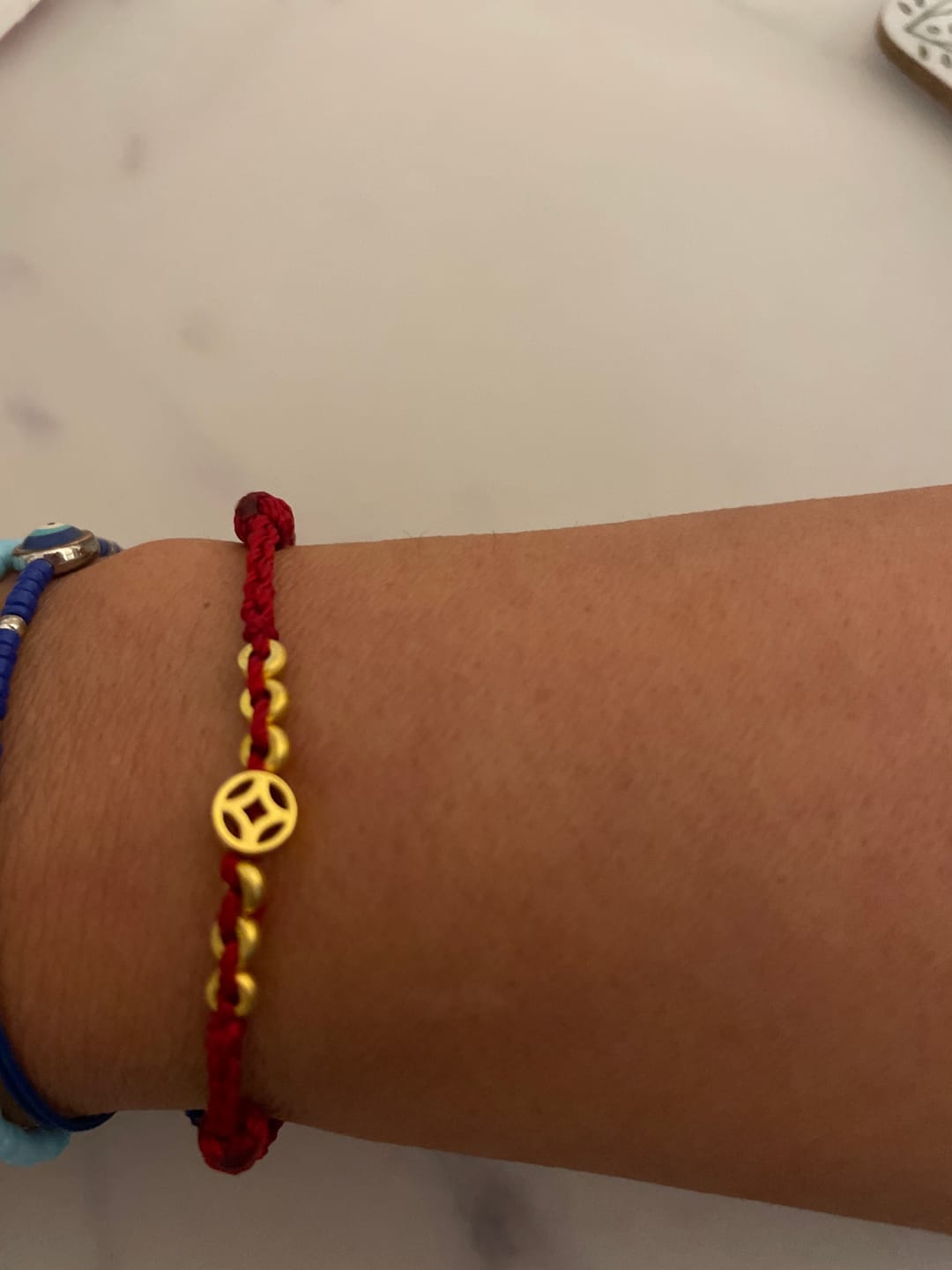 Customer photo review of Tibetisches Wunscharmband