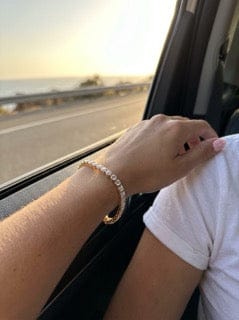 Customer photo review of Moissanite Tennis Bracelet - 3mm