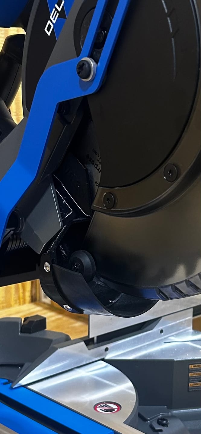 Customer photo review of Dust Collection Chute for Delta Cruzer Miter Saw