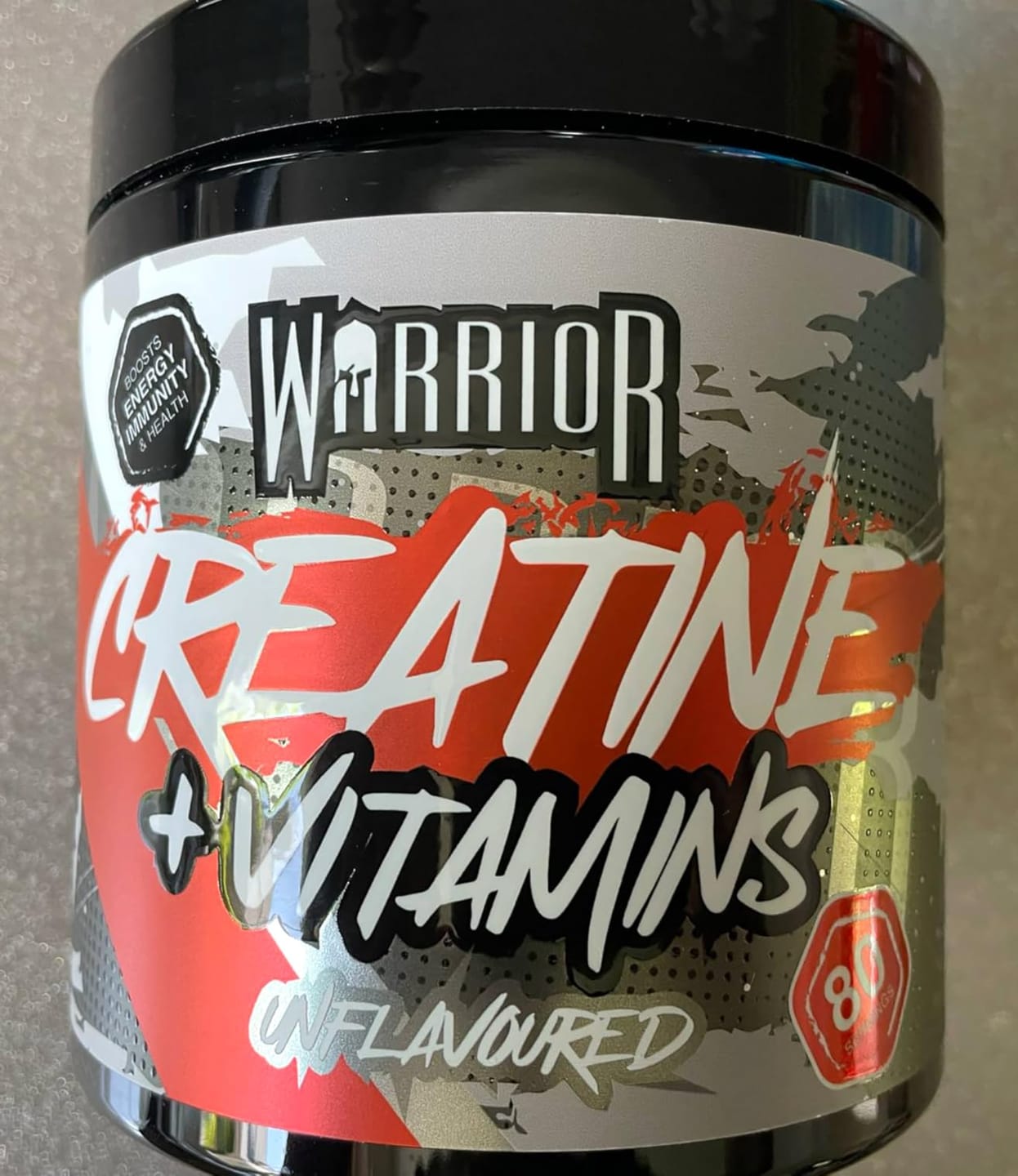 Customer photo review of Warrior Creatine Plus Vitamins (Unflavoured)