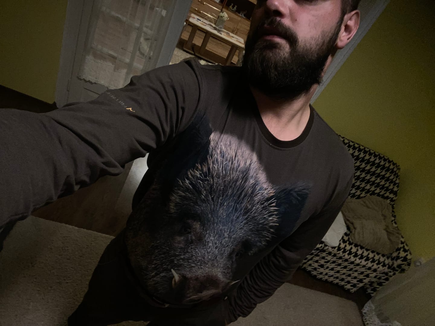 Customer photo review of Tricou Vanatoare din Bumbac Porc Salbatic DGT -  Maneca Lunga