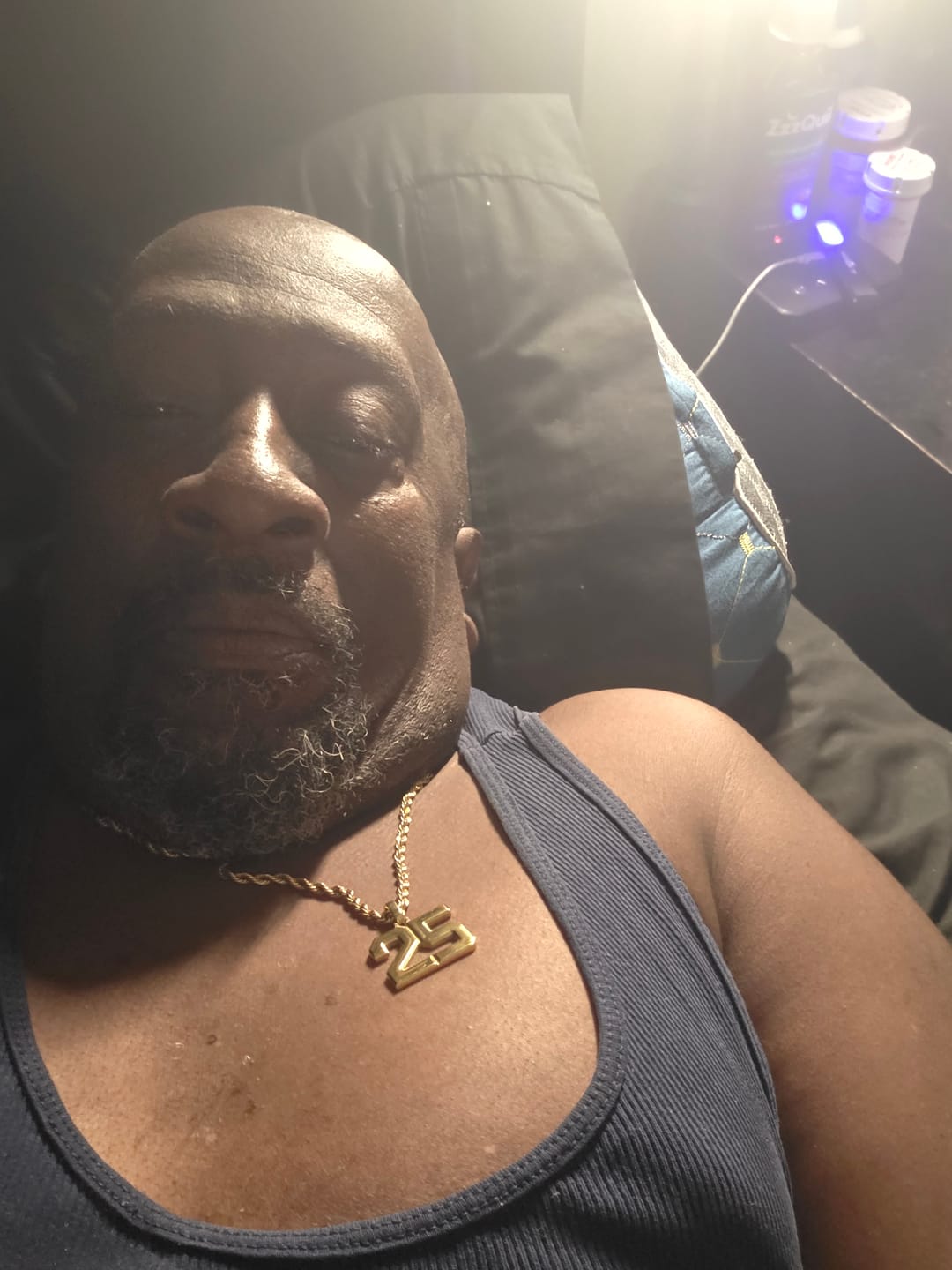 Customer photo review of Signature Jersey Number Pendant 18K Plated Gold