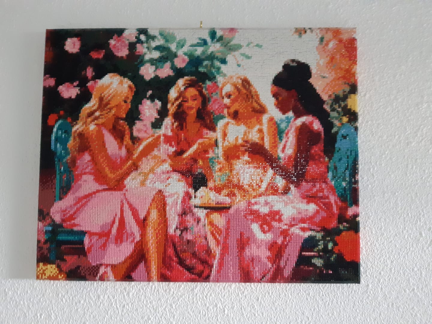 Customer photo review of Mini Diamond Painting 25x25cm - Chat Abstrait Pop Art