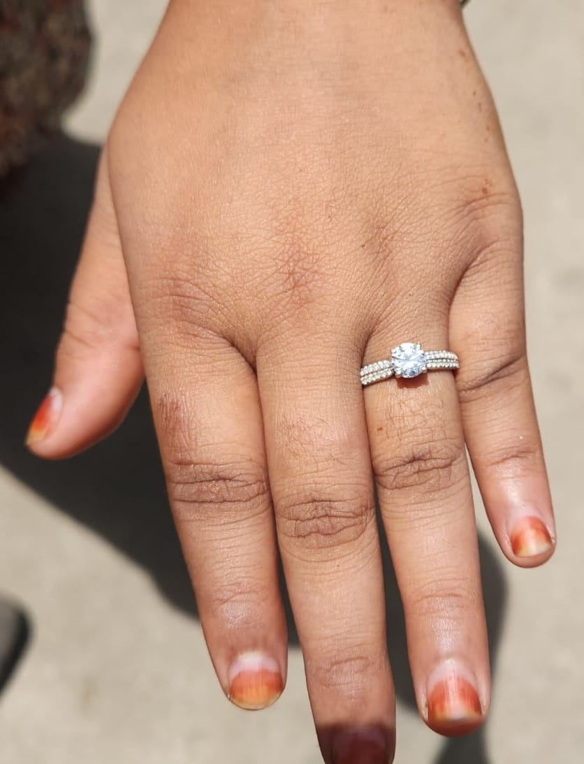 Customer photo review of Blush of Love 925 Silver Ring