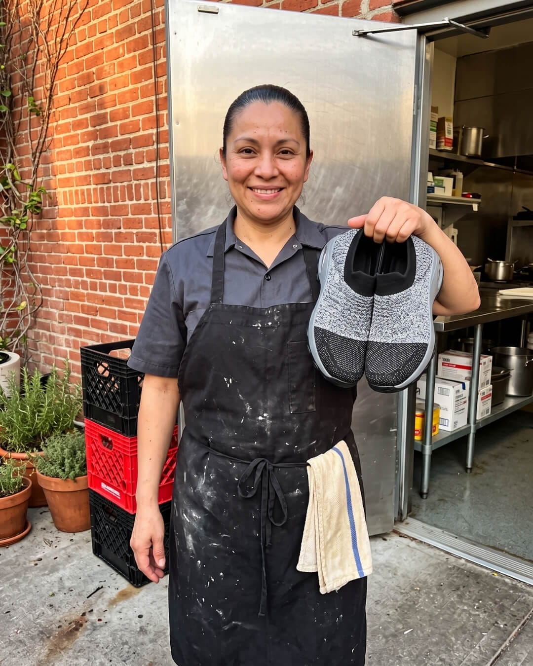 Customer photo review of ShiftEase - 12-Hour Shift Shoes for All-Day Foot, Knee & Back Pain Relief