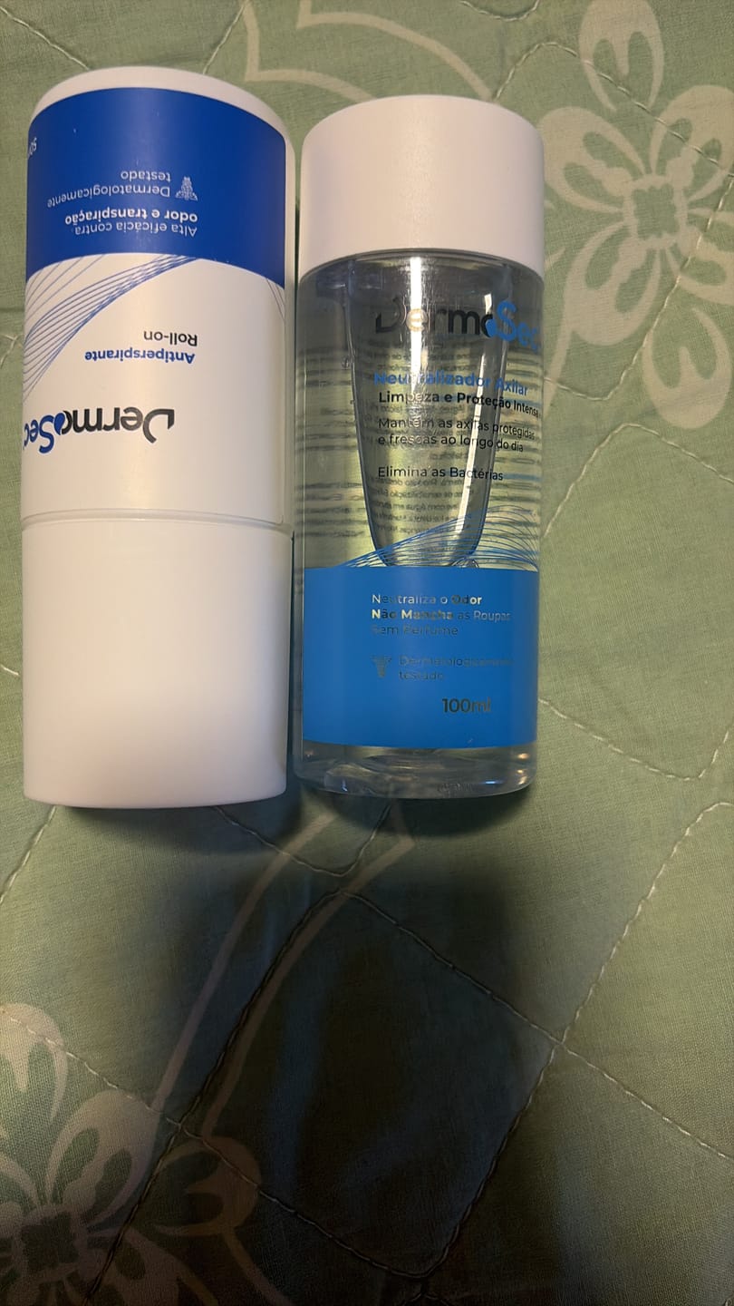 Customer photo review of Kit Axilas Secas & Sem Mau cheiro - Contra Suor Excessivo e Mau Odor 200ml