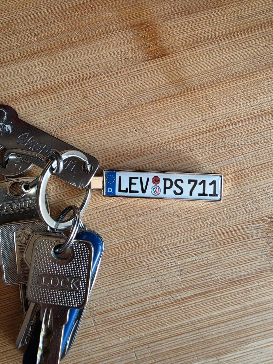Customer photo review of Kennzeichen Schlüsselanhänger Mini Nummernschild Metall