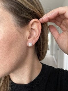 Customer photo review of Ciel Moissanite Earring