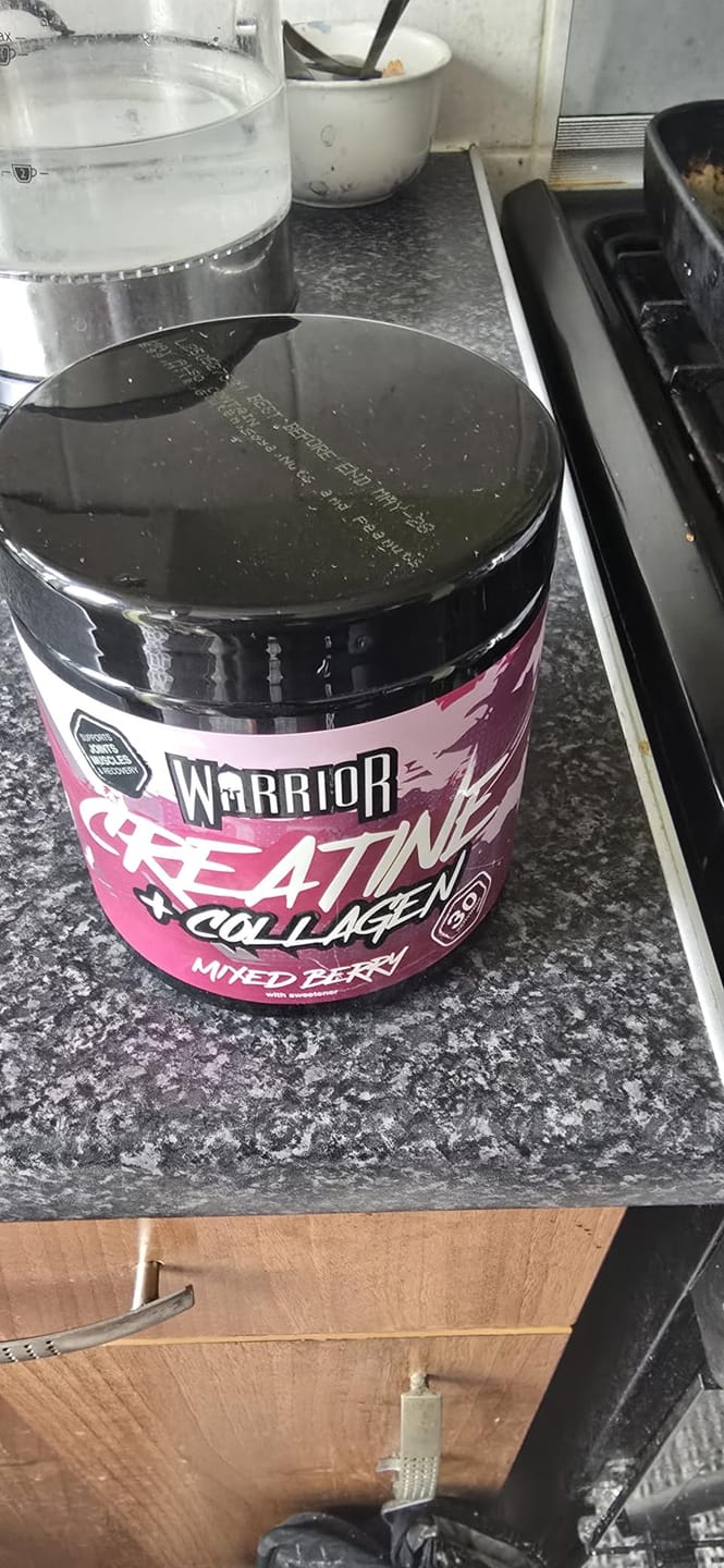 Customer photo review of Warrior Creatine Plus Collagen - 30 Servings