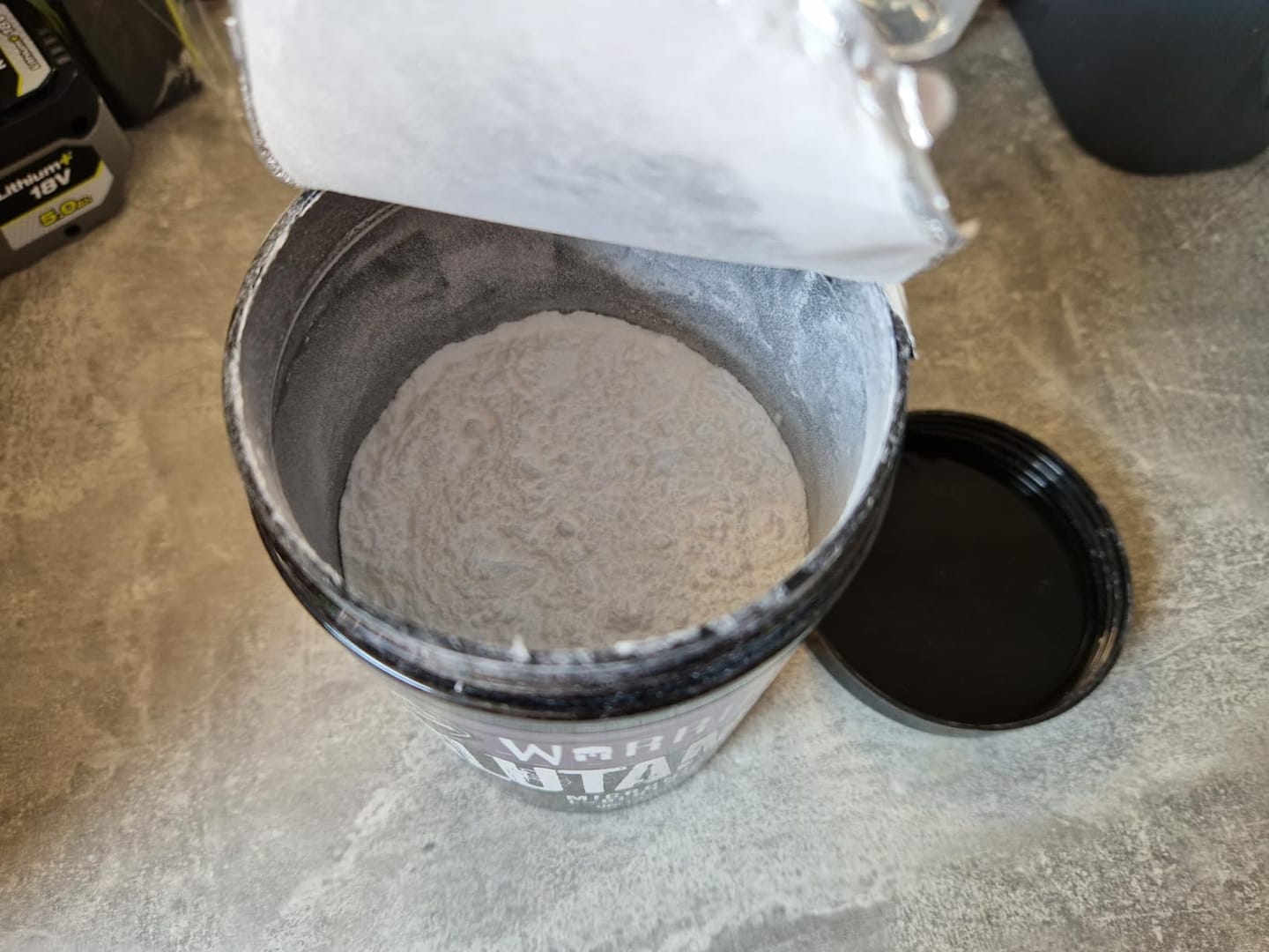 Customer photo review of Warrior Glutamine Powder - 300g (60 Servings) & 500g Tubs (100 Servings)