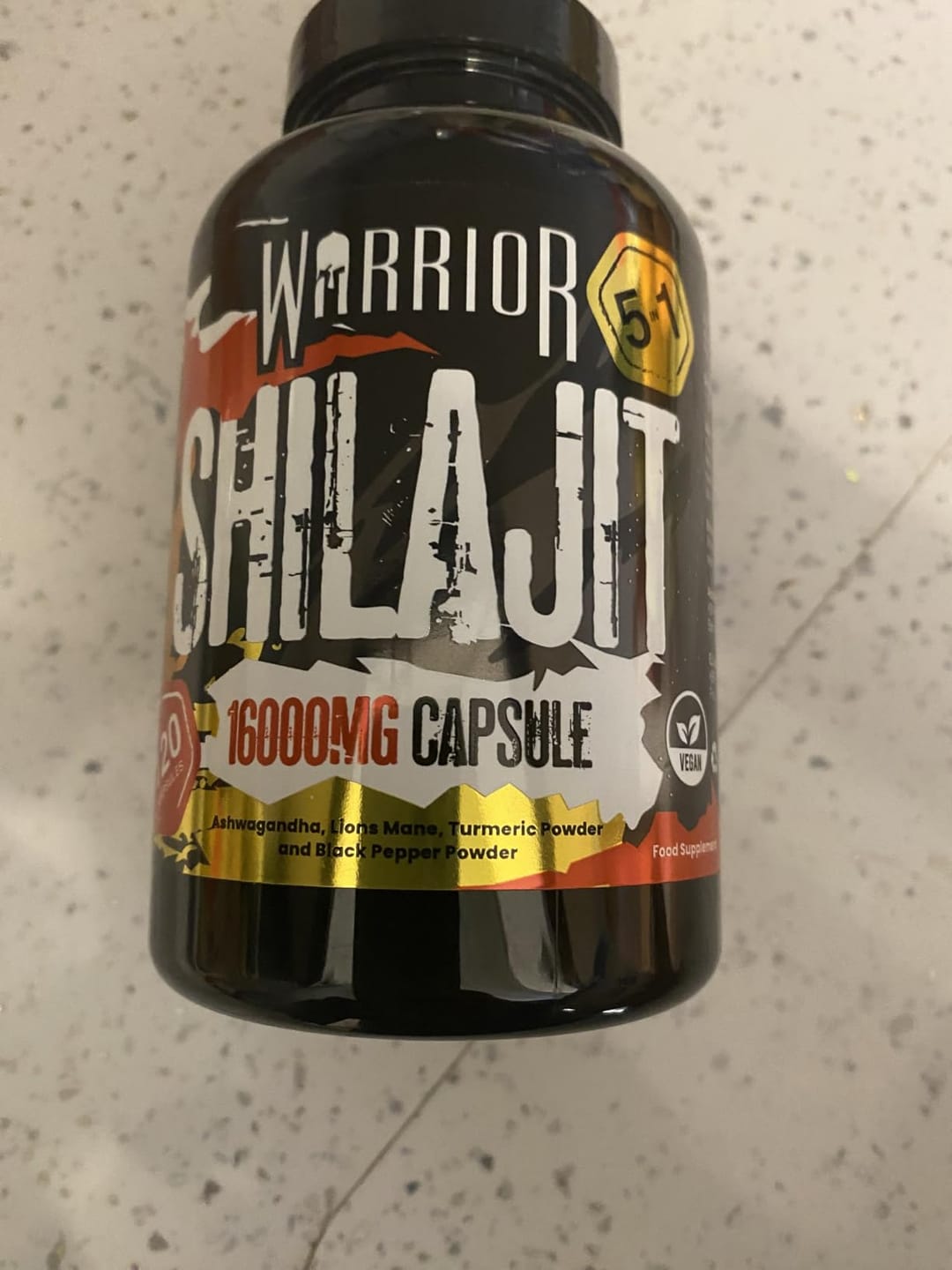 Customer photo review of Warrior SHILAJIT - 120 Capsules
