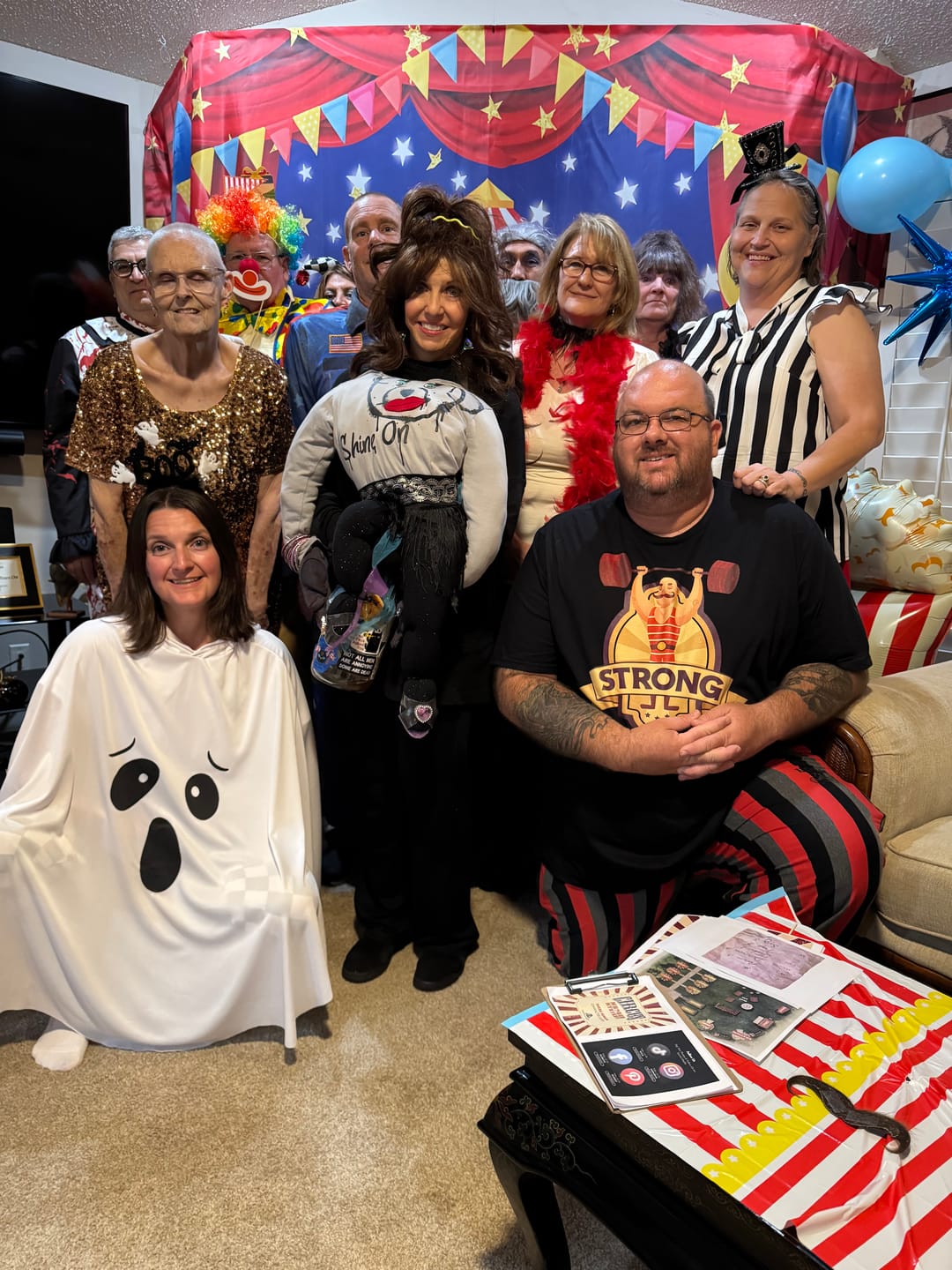 Customer photo review of Circus Murder Mystery Host Your Own Game Kit