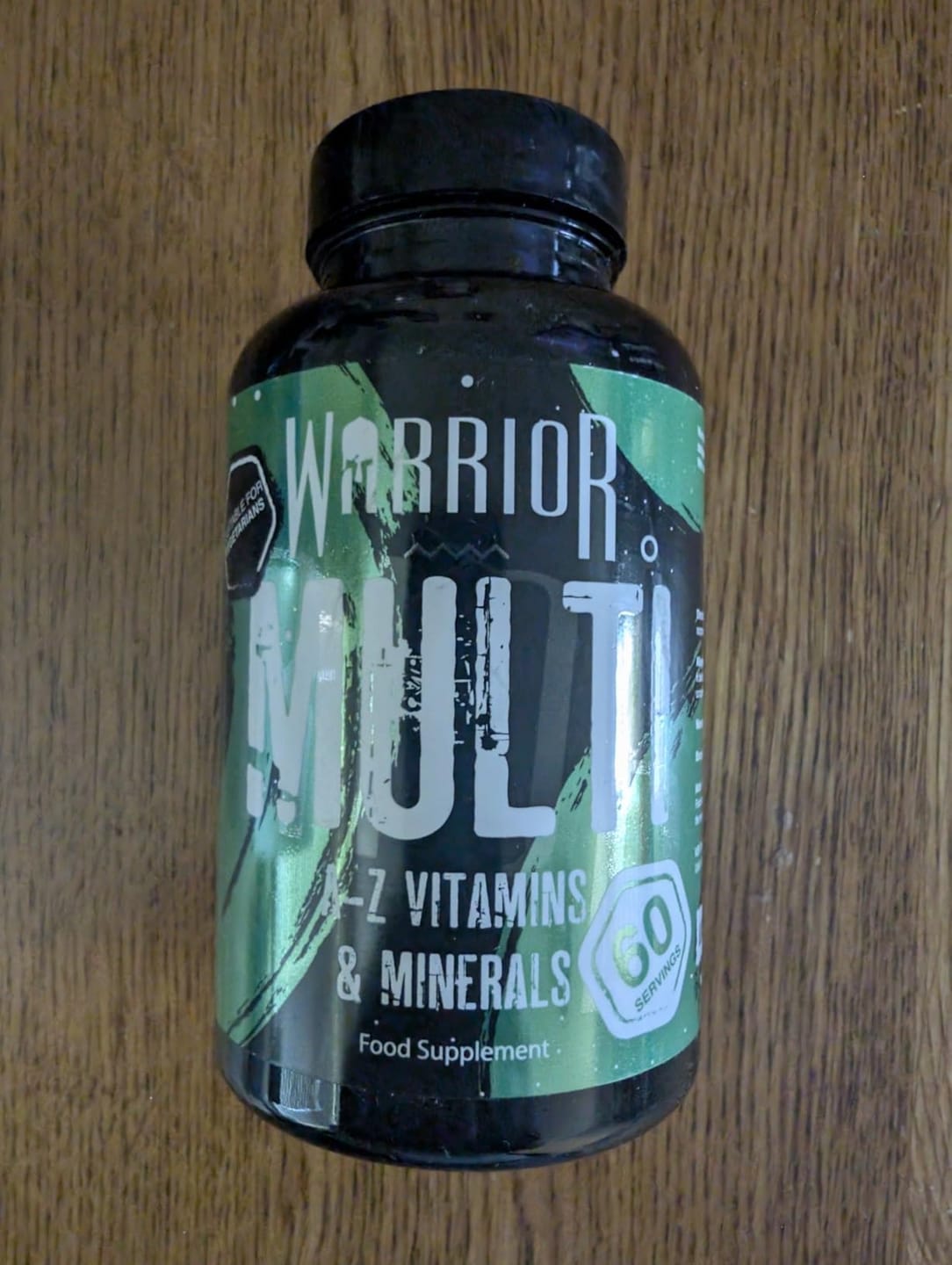 Customer photo review of Warrior Multi Vitamin - 60 Tablets (2 Month Supply)