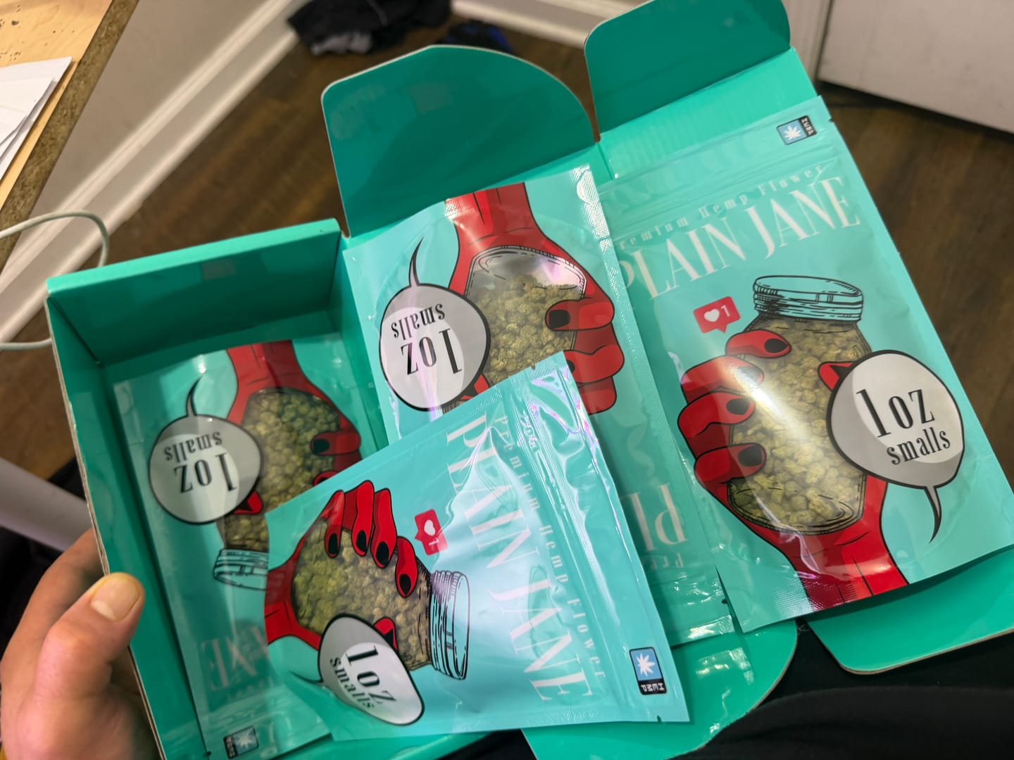 Customer photo review of 1 Oz Cheap THCA Small Buds
