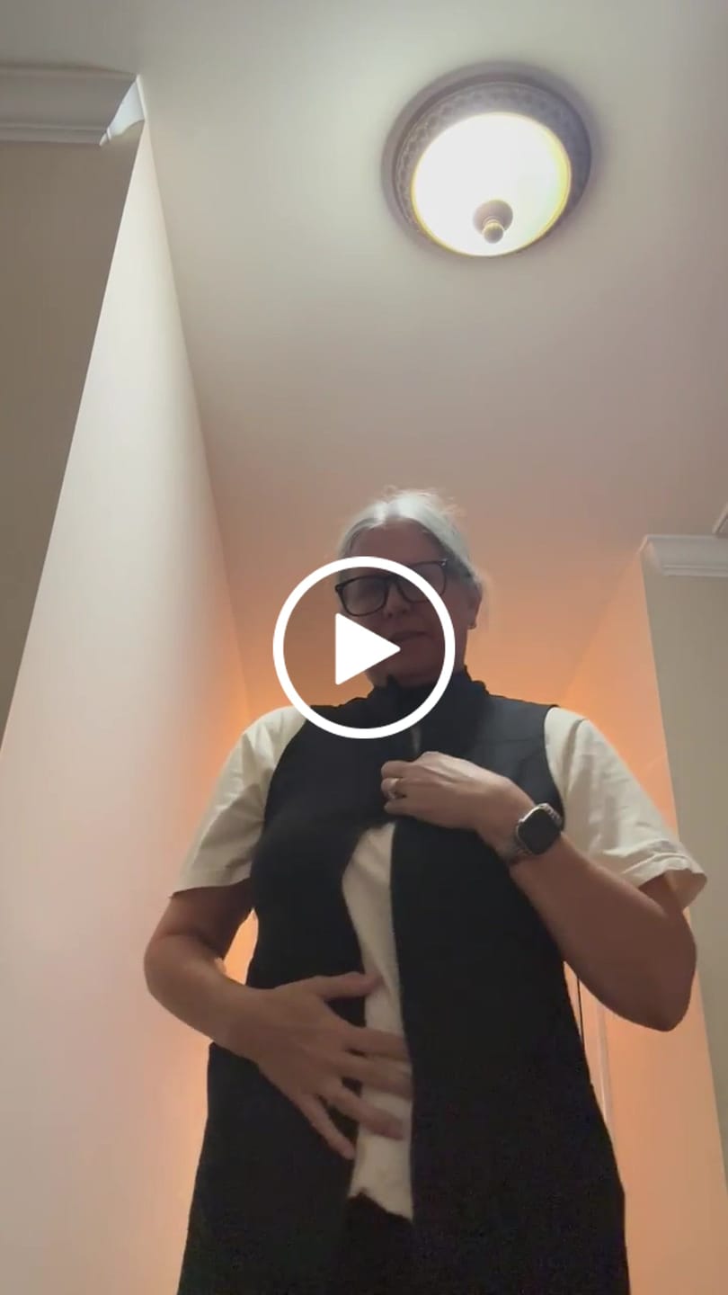 Customer video review of Carefree Long Vest (Reviewers)