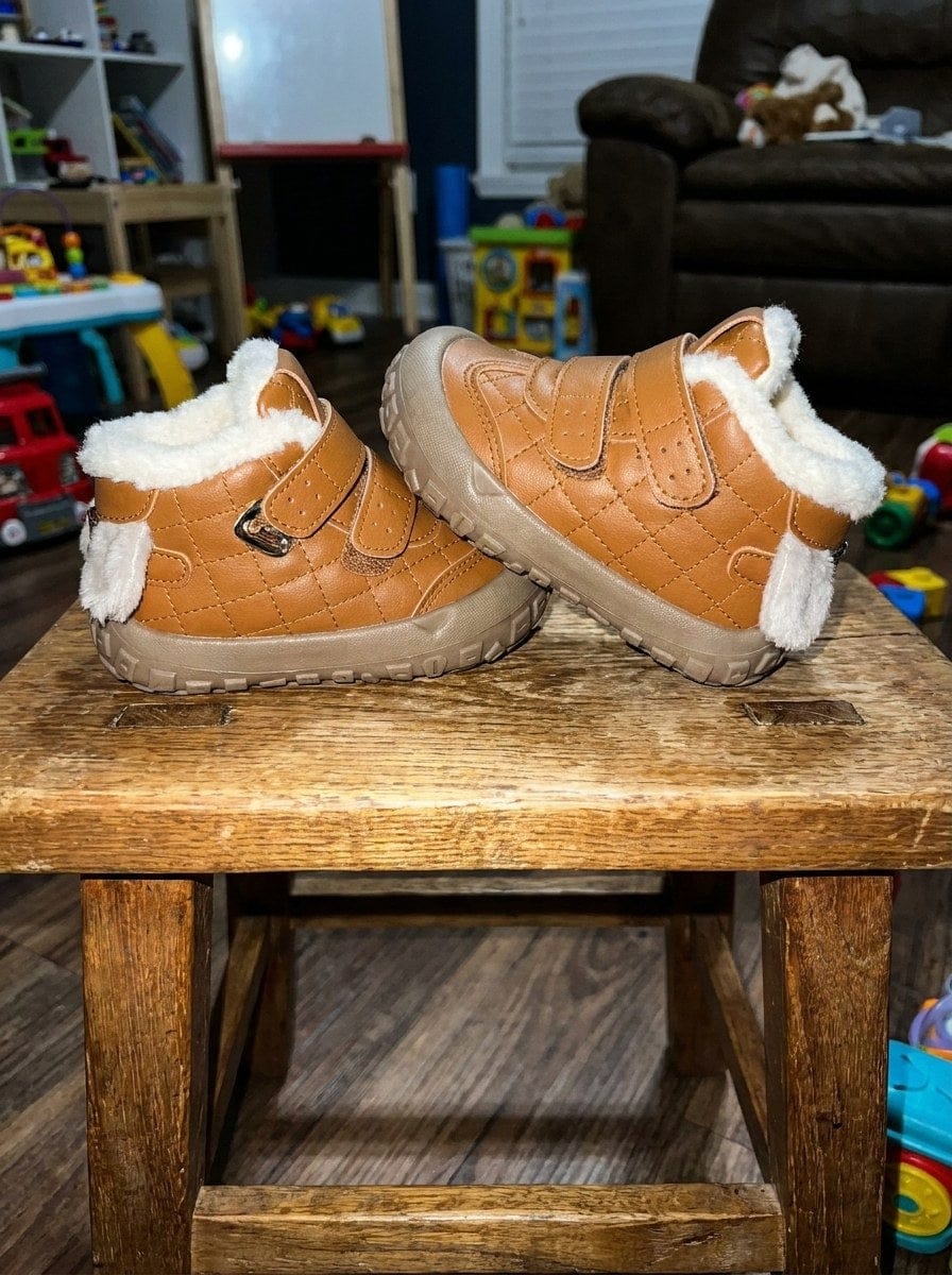 Customer photo review of Flausch Tretter Winterstiefel | Warme Fleece Schuhe für erste Schritte