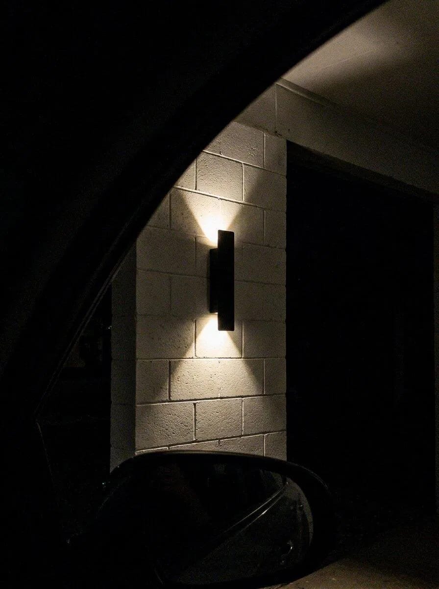 Customer photo review of Outdoor Up and Down Wall Sconce