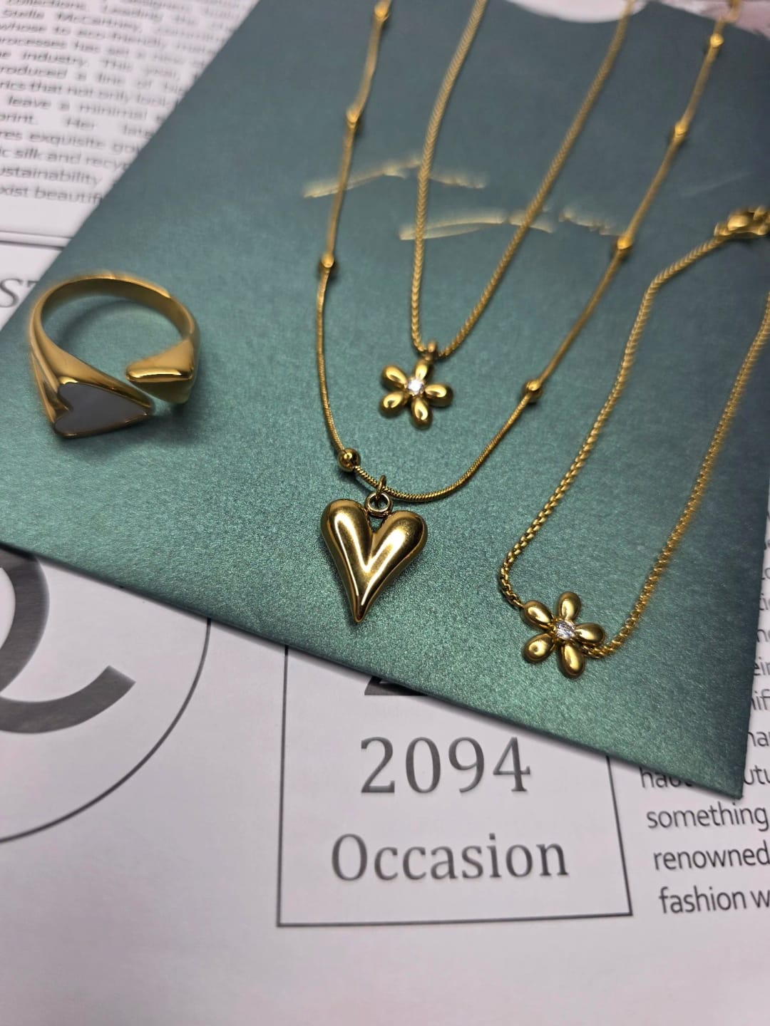 Customer photo review of Serene Heart Stainless Choker