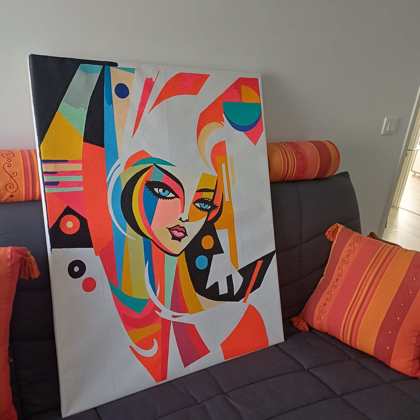 Customer photo review of Femme abstraite style Picasso