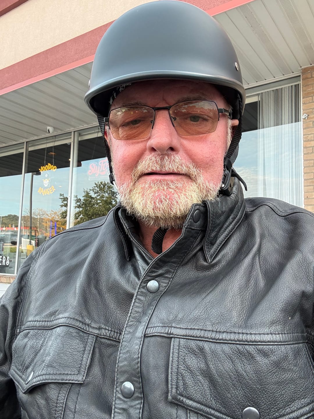Customer photo review of Smallest & Lightest DOT Polo Helmet- Matte Black