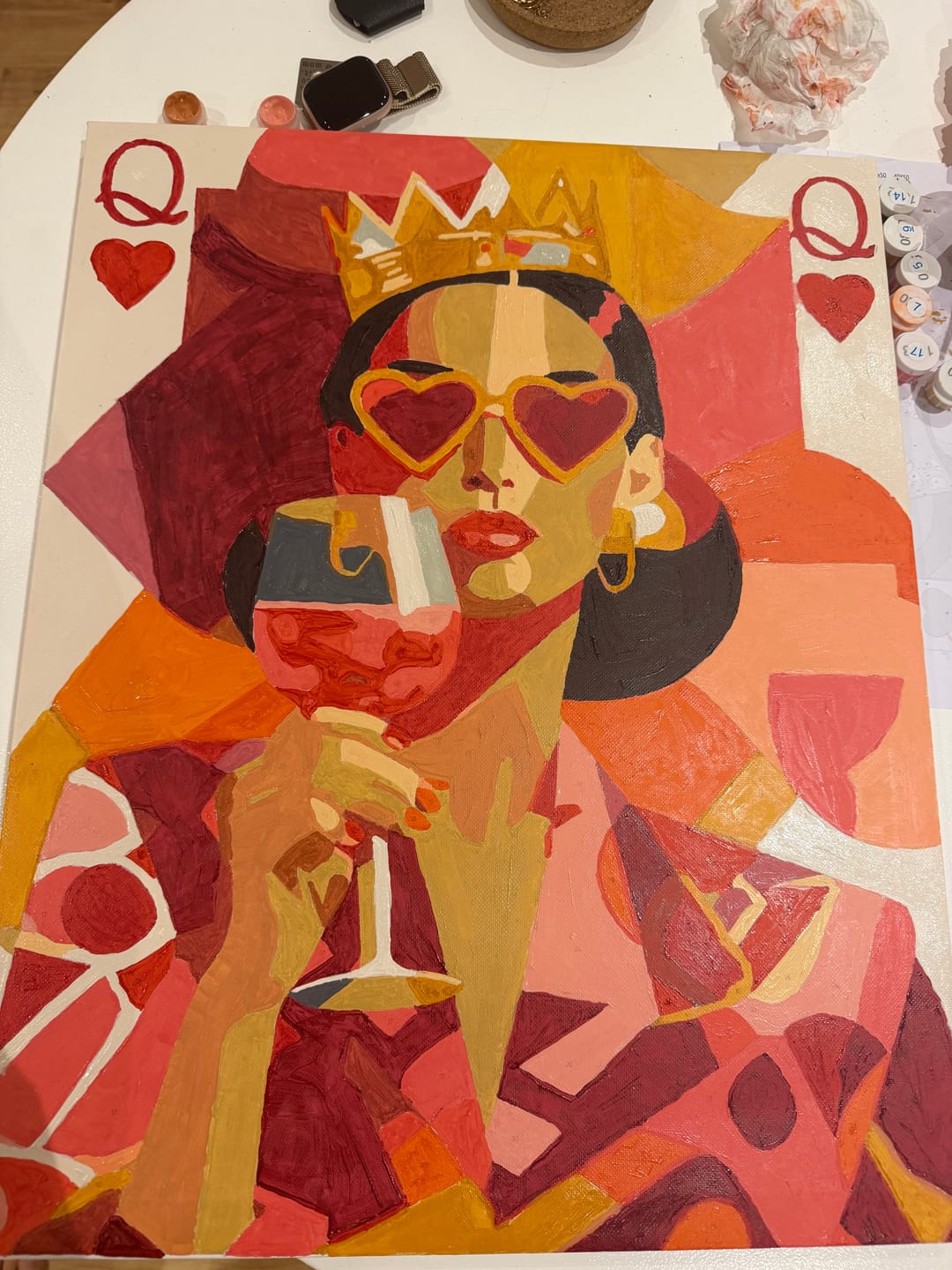 Customer photo review of The queen | Paint by Number
