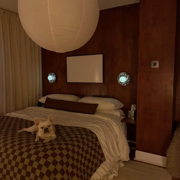 Customer photo review of Round Marble Globe Wall Sconce