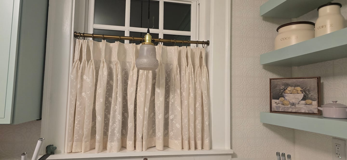 Customer photo review of Nico Floral Embroidered Sheer Curtains