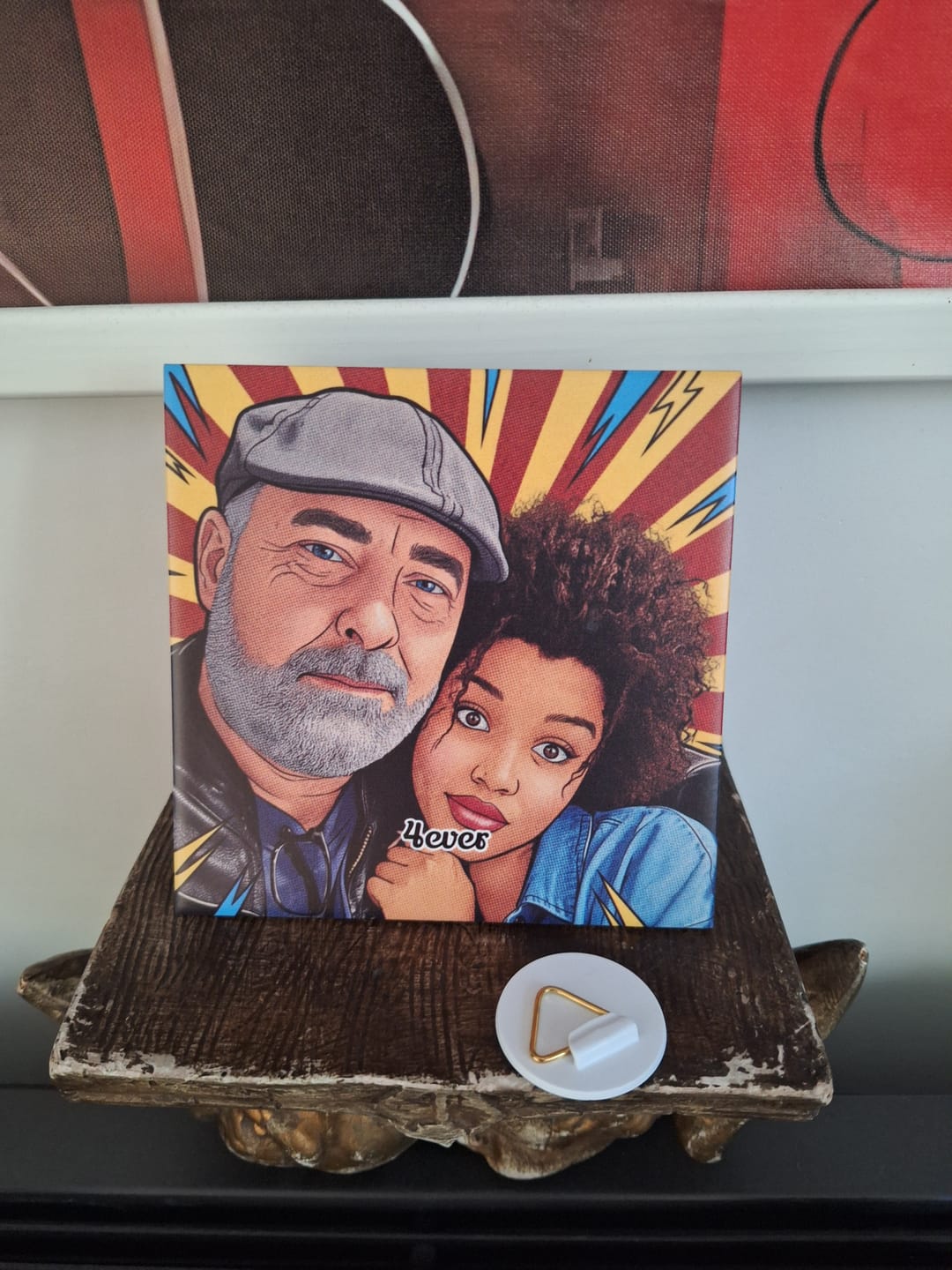 Customer photo review of Pop Art Tegel – Jouw Foto als Vintage Comic Book Illustratie