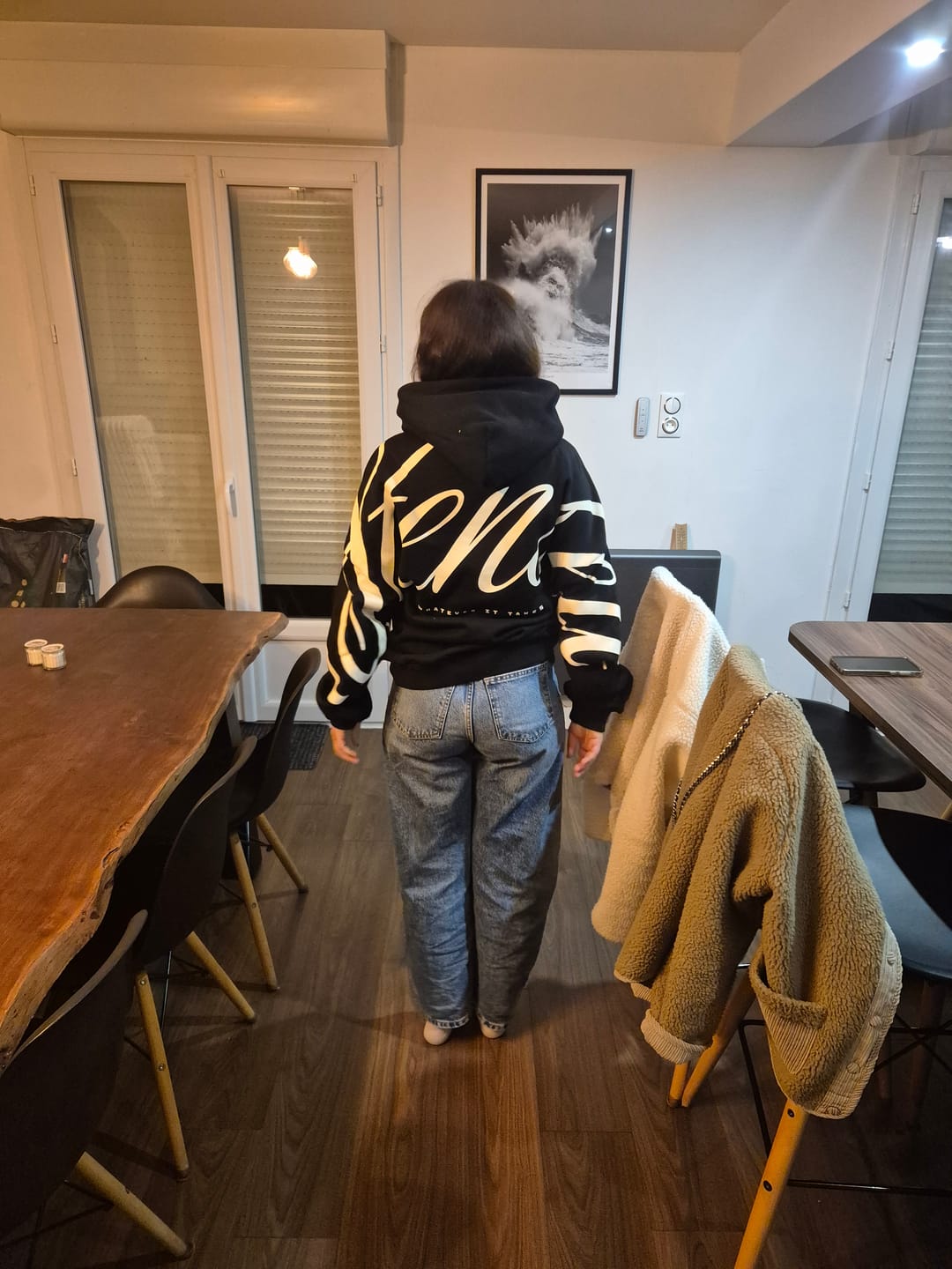 Customer photo review of Heritage Script Oversized Hoodie