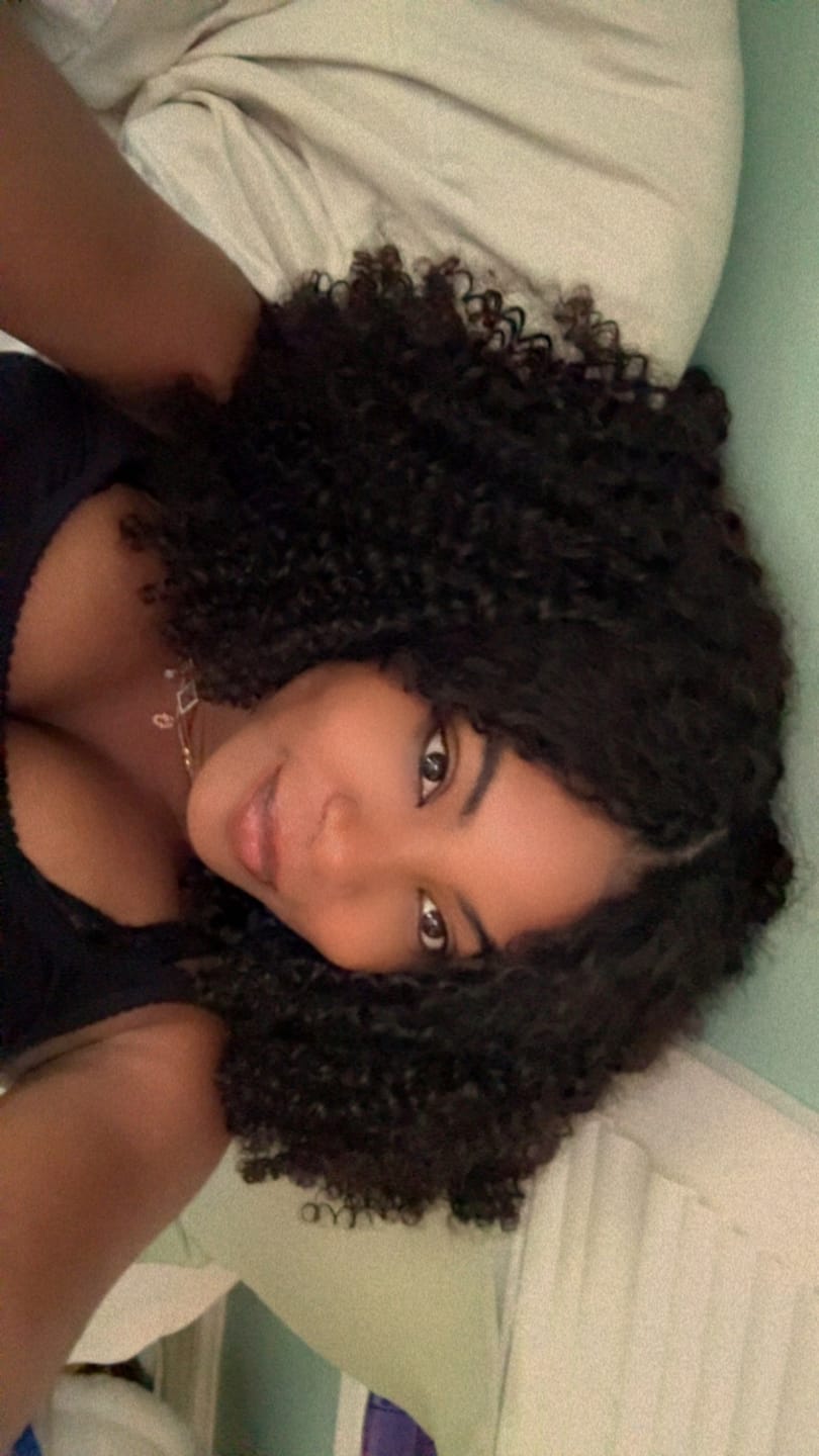Customer photo review of Ywigs Burmese Water Curly Human Crochet Hair