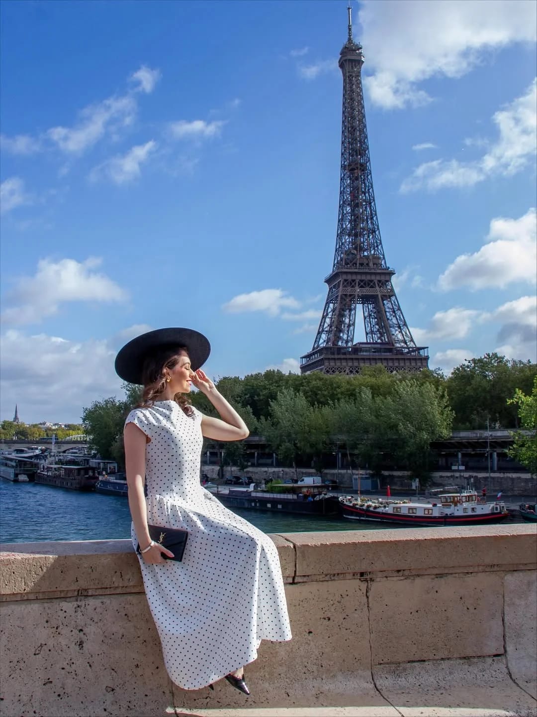 Customer photo review of Retro Polka Dot A-Line Short Sleeve Dress