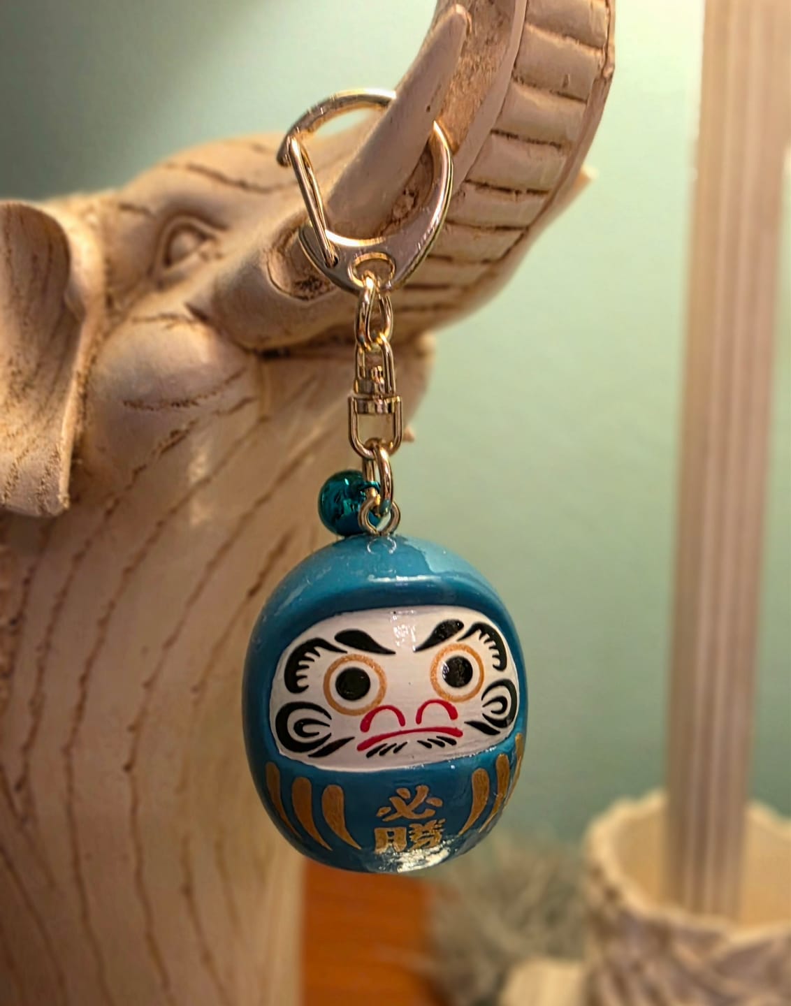 Customer photo review of Llavero Grande Daruma - Color a elegir