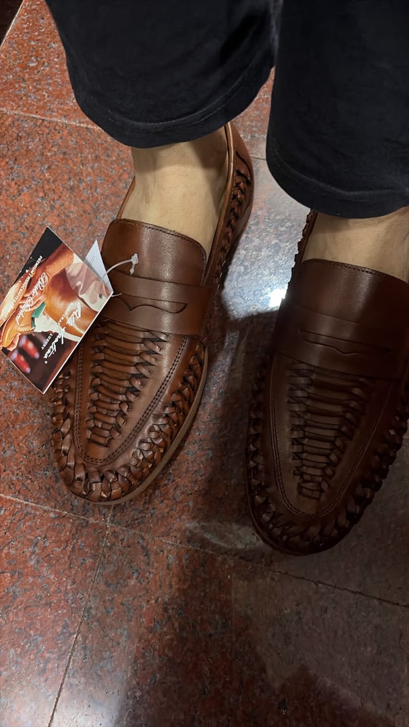 Customer photo review of FlexWeave Loafers - Cognac
