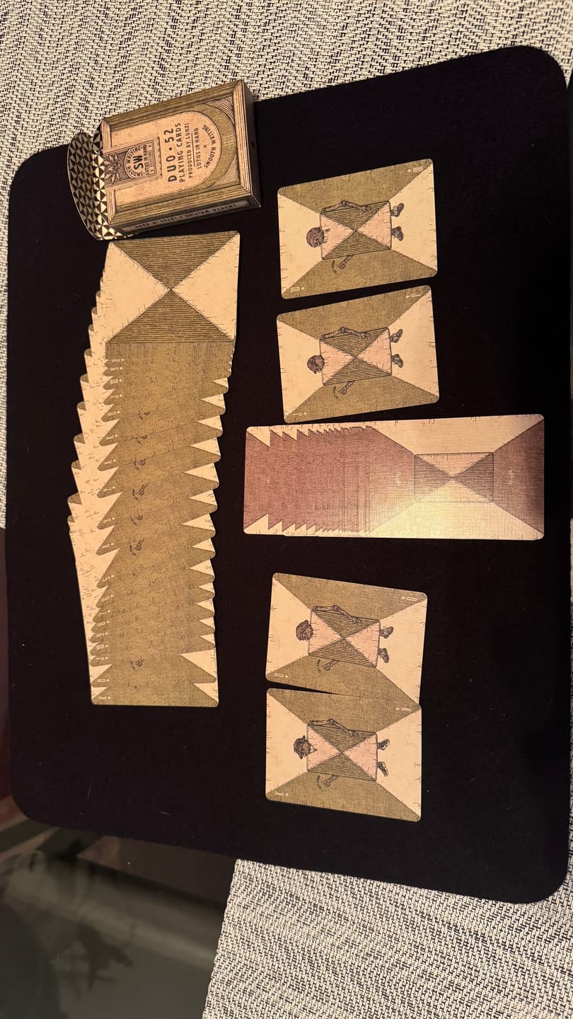 Customer photo review of Duo52 Playing Cards by Smooth Writing & Lotusinhand