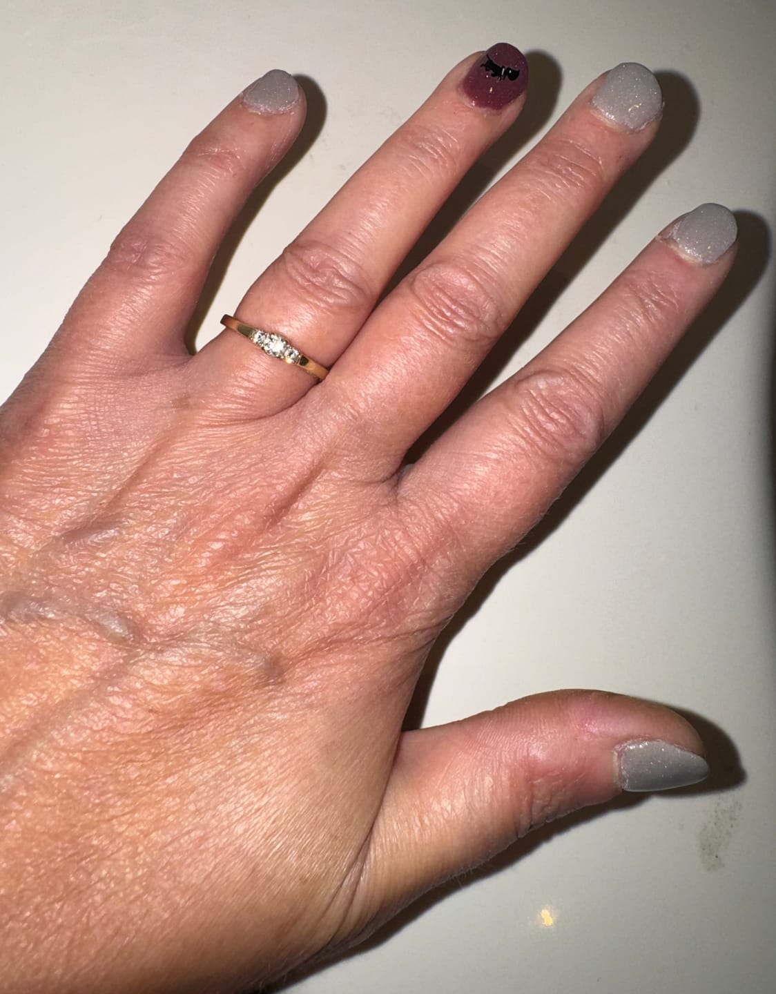 Customer photo review of Autumn Tea Gold Dipping Powder
