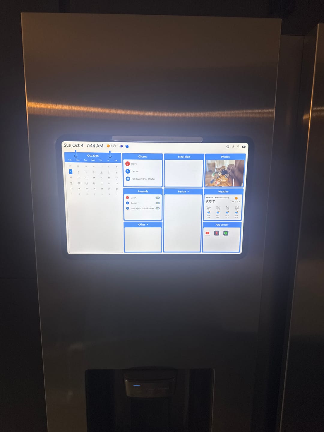 Customer photo review of Everblog 13.4" FridgeCal™  AI Fridge Calendar