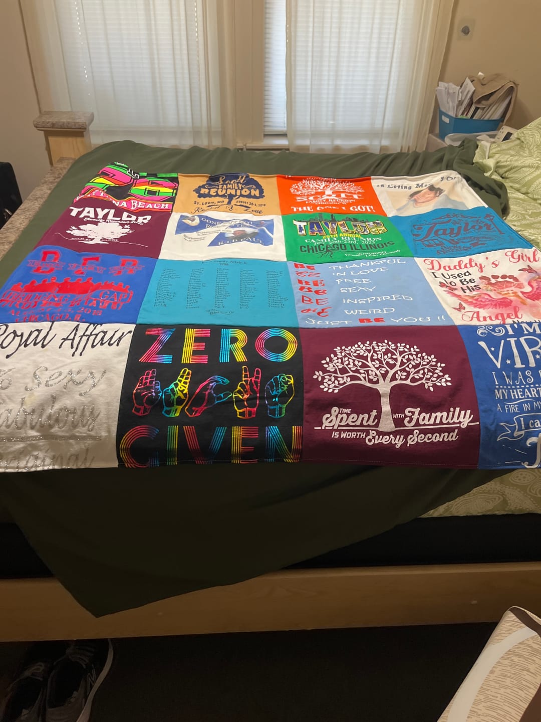 Customer photo review of Project Repat T-Shirt Quilt