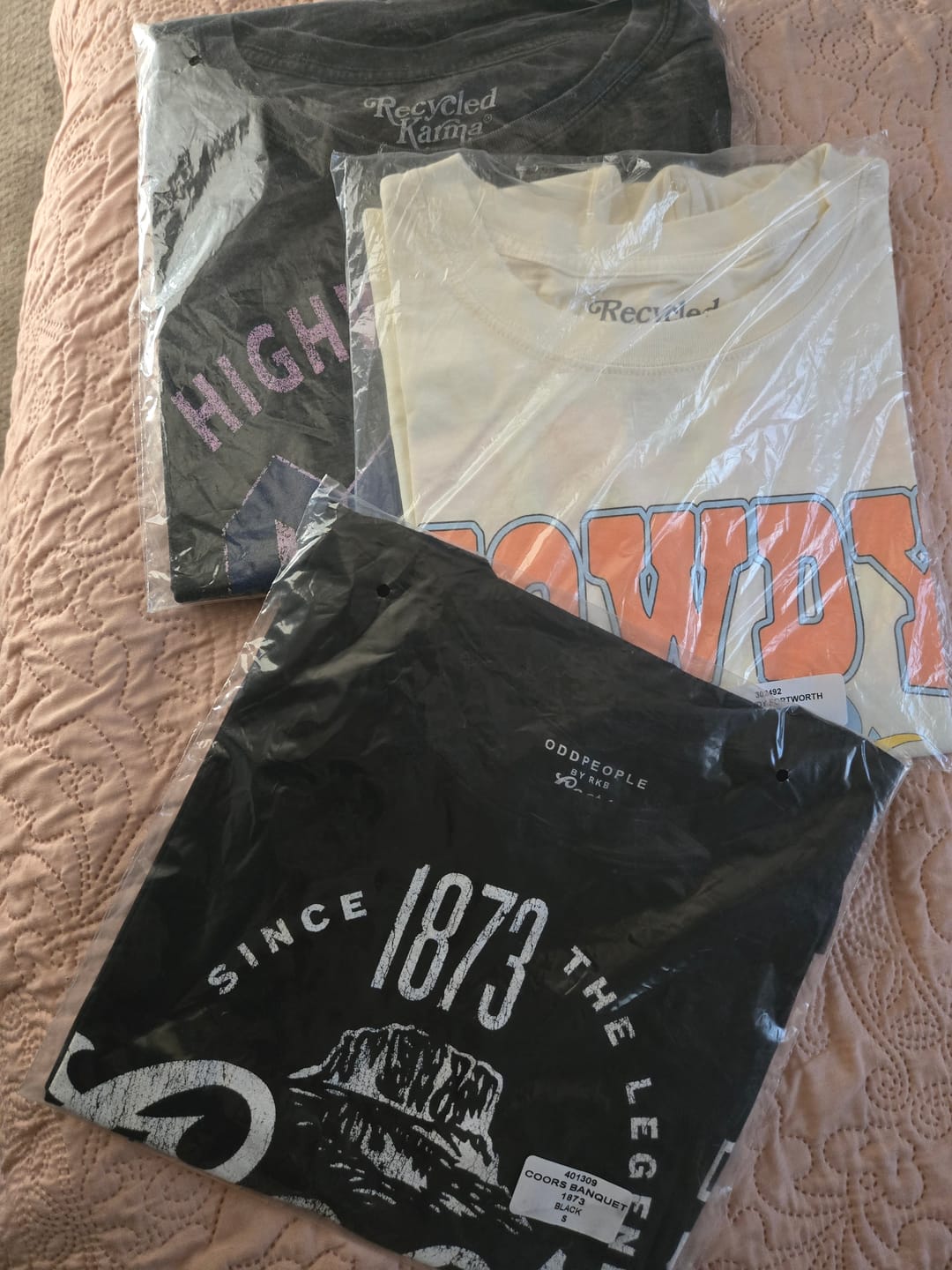 Customer photo review of Recycled Karma NWOT Tees 2